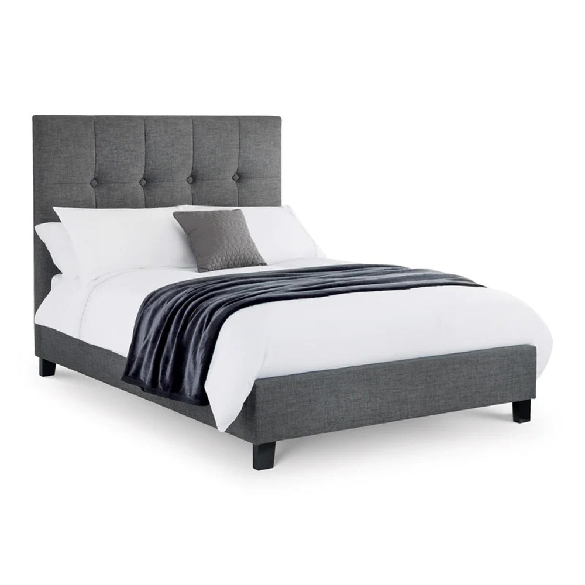 Sorrento Bed - Grey Fabric - Sizes Available