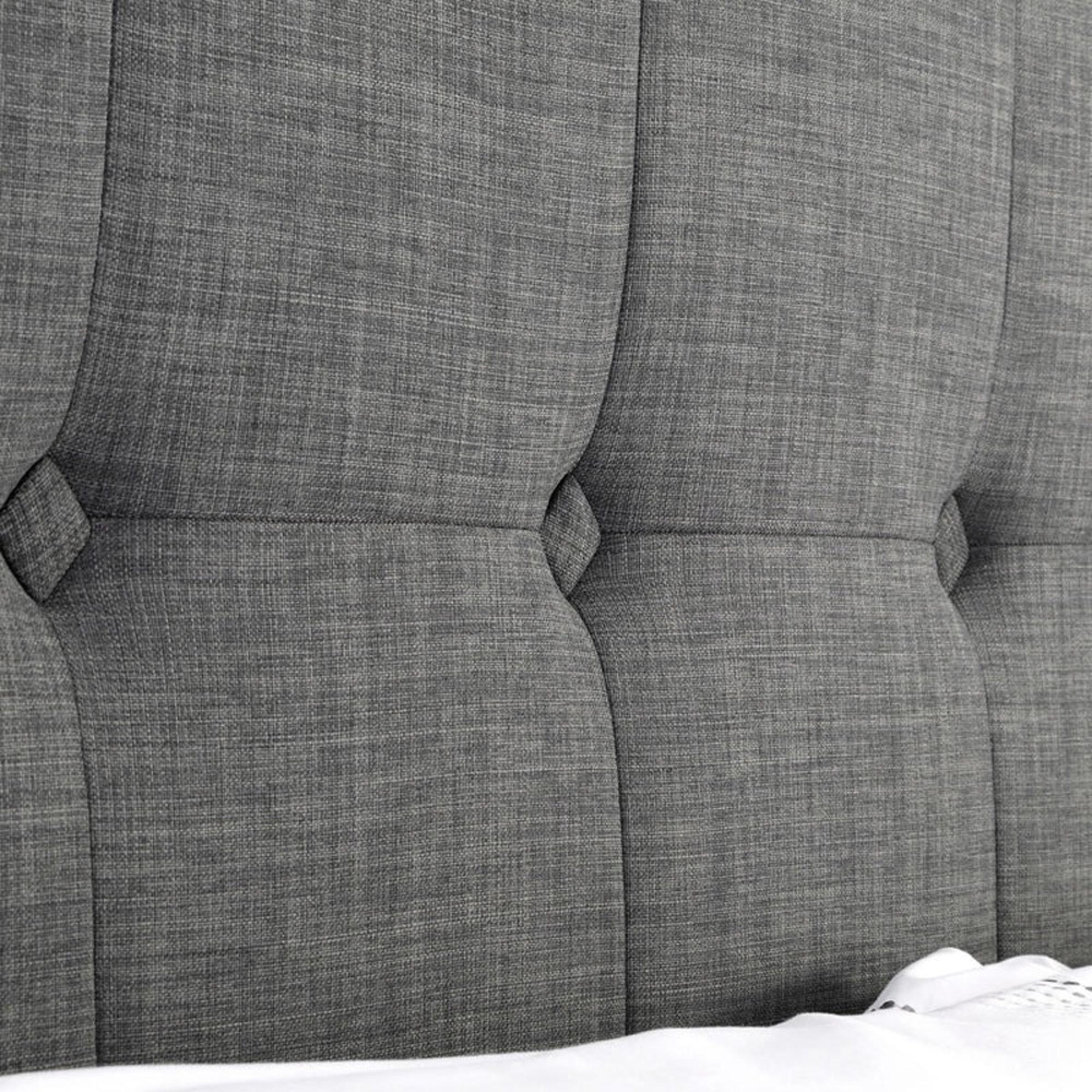 Sorrento Bed - Grey Fabric - Sizes Available