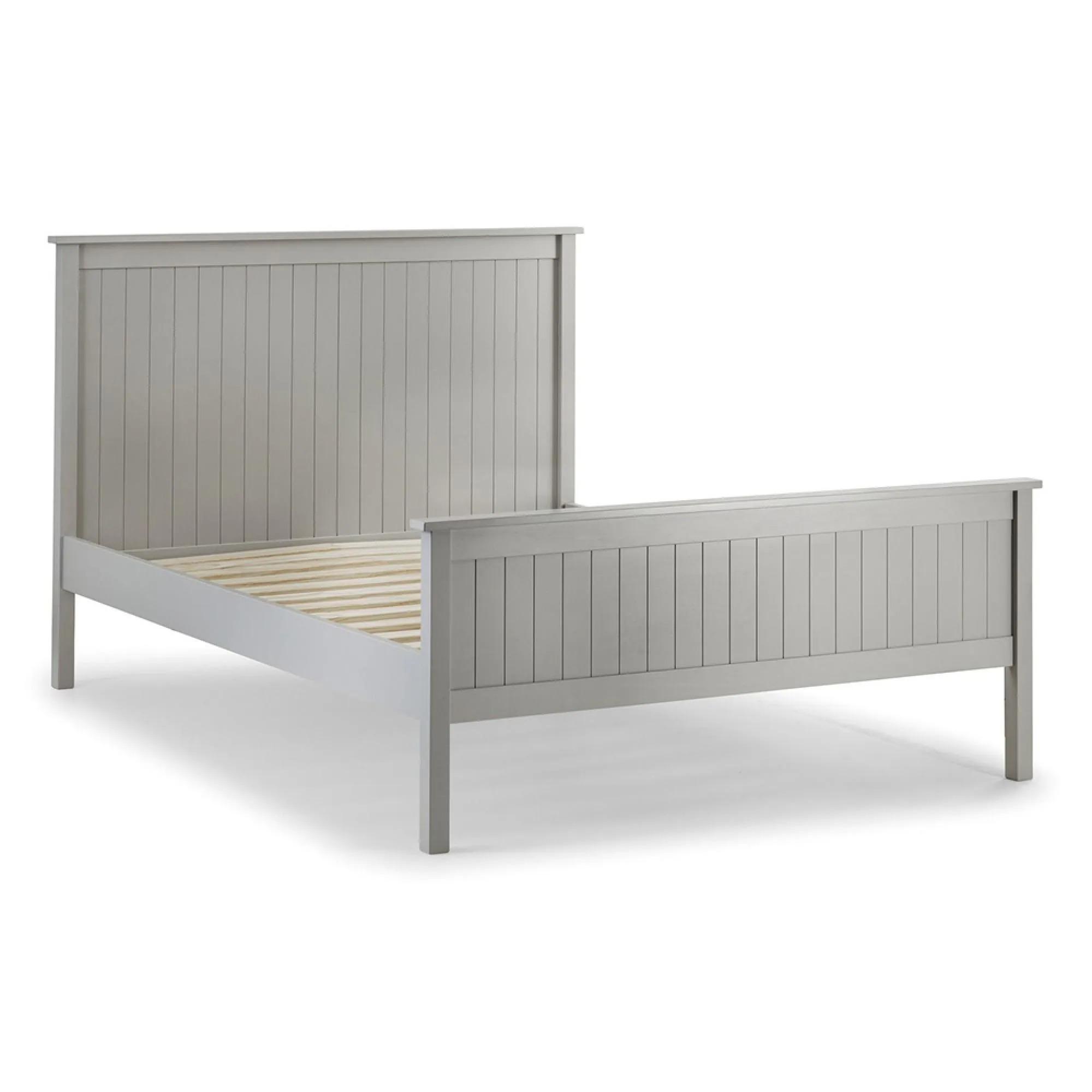 Maine Panel Bed - Grey - Sizes Available