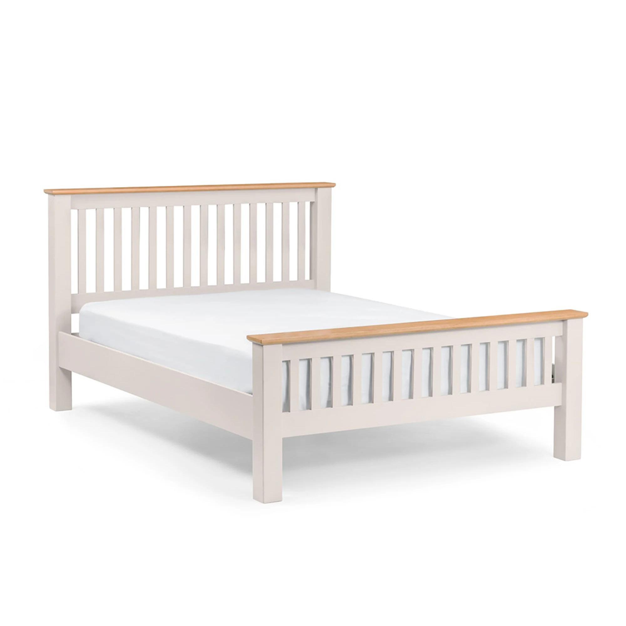 Richmond Bed - Slatted - Grey - Sizes Available
