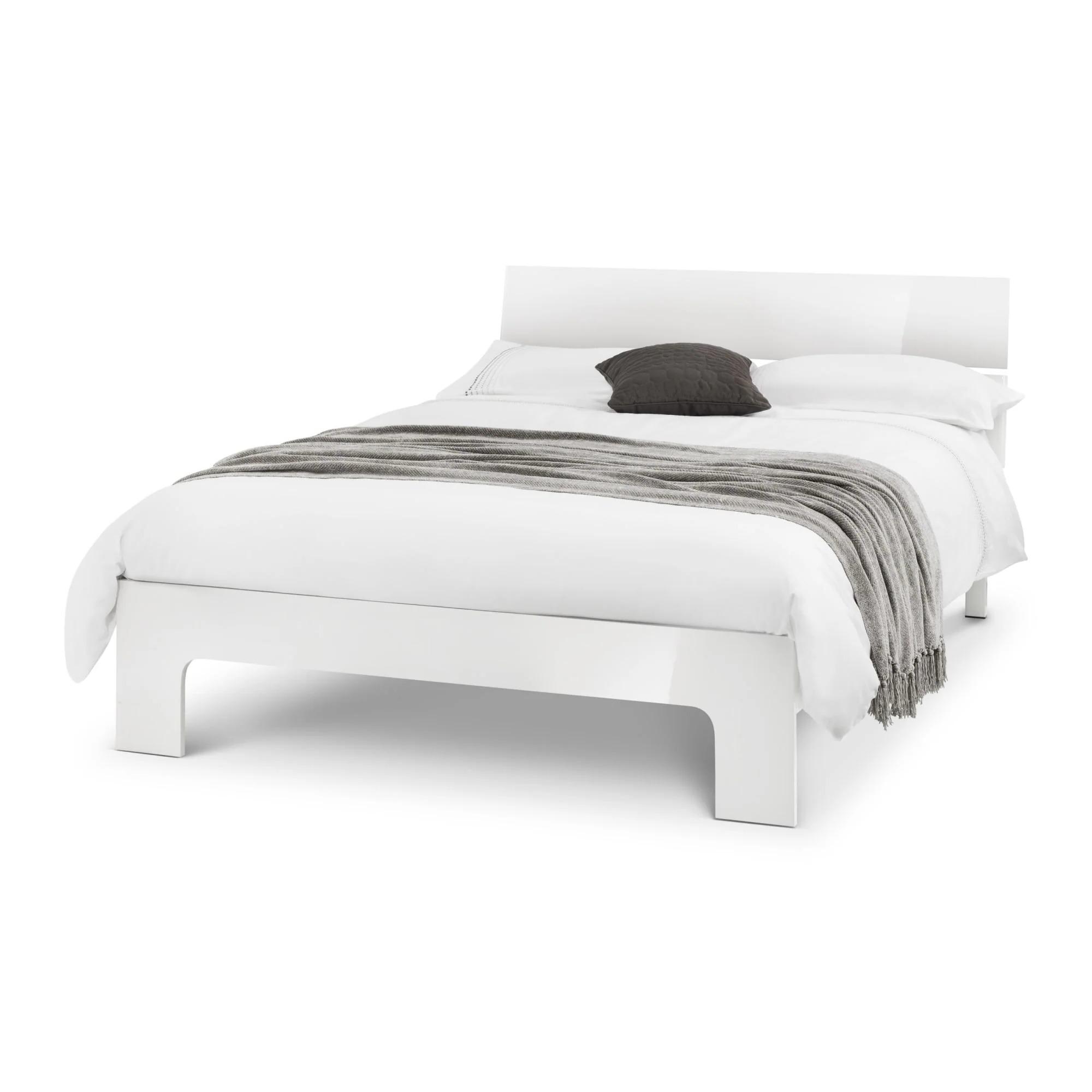 Manhattan Bed - White Gloss - Sizes Available