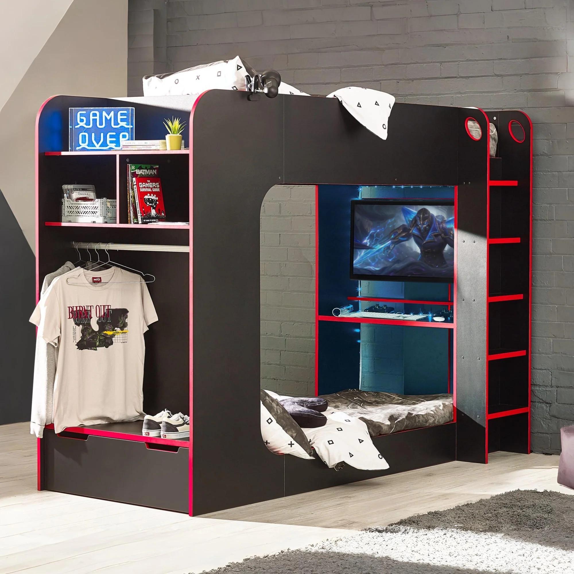 Impact Gaming Bunk Bed - Black