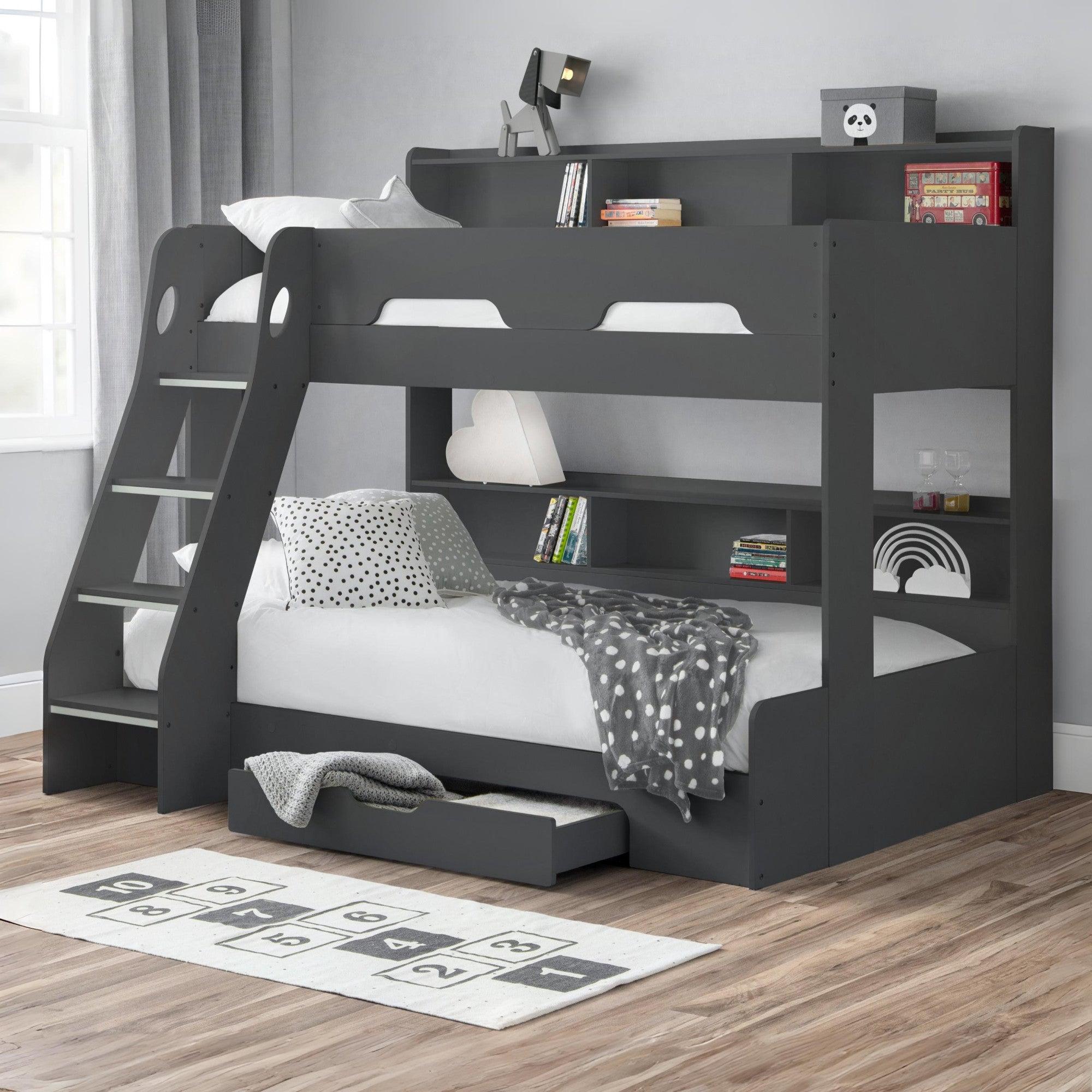 Orion Triple Sleeper Bed - Dark Grey