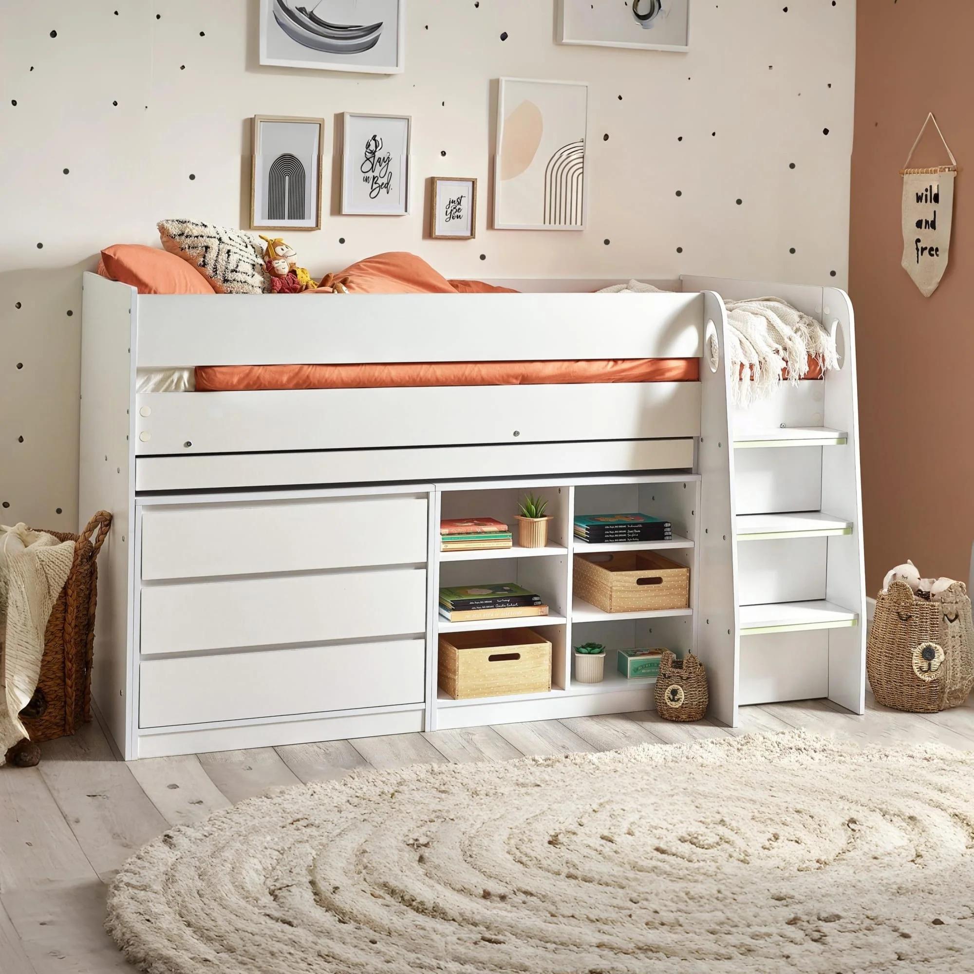 Vespa Midsleeper Bed - White