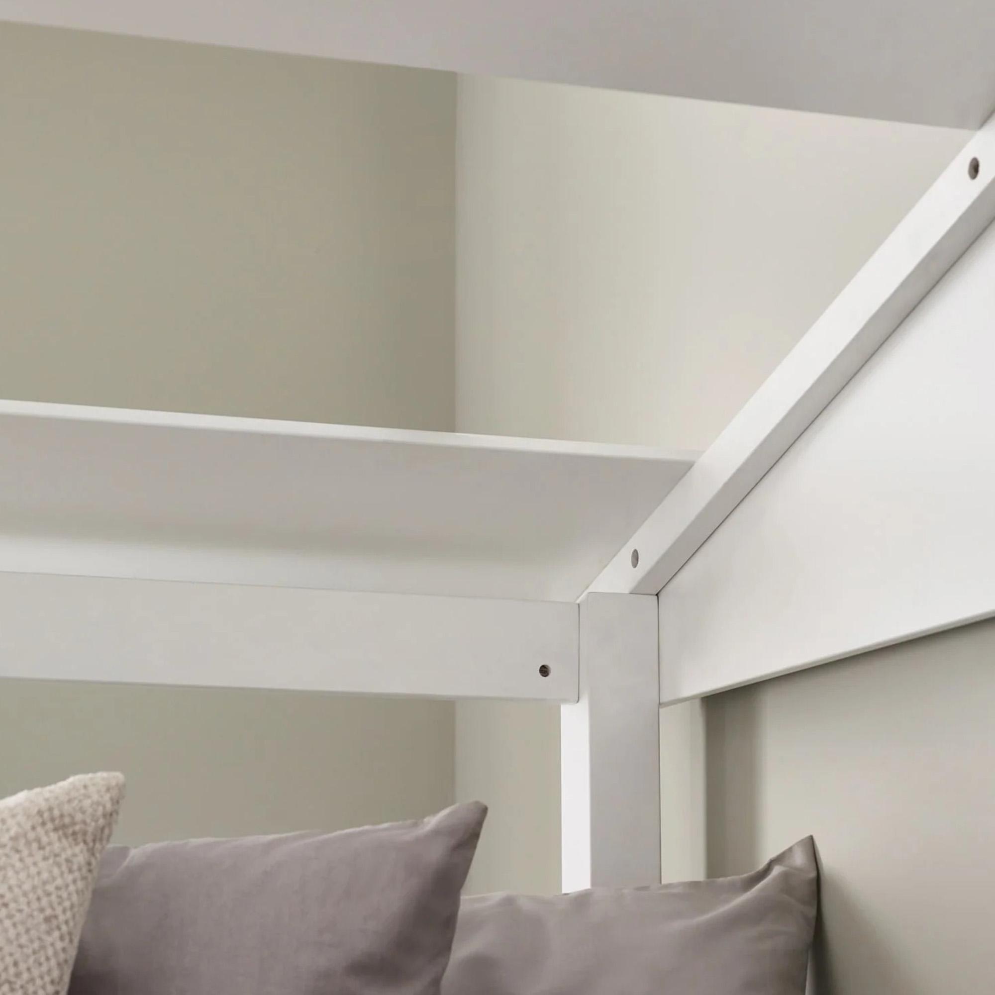 Acorn Treehouse Storage Midsleeper Bed - White