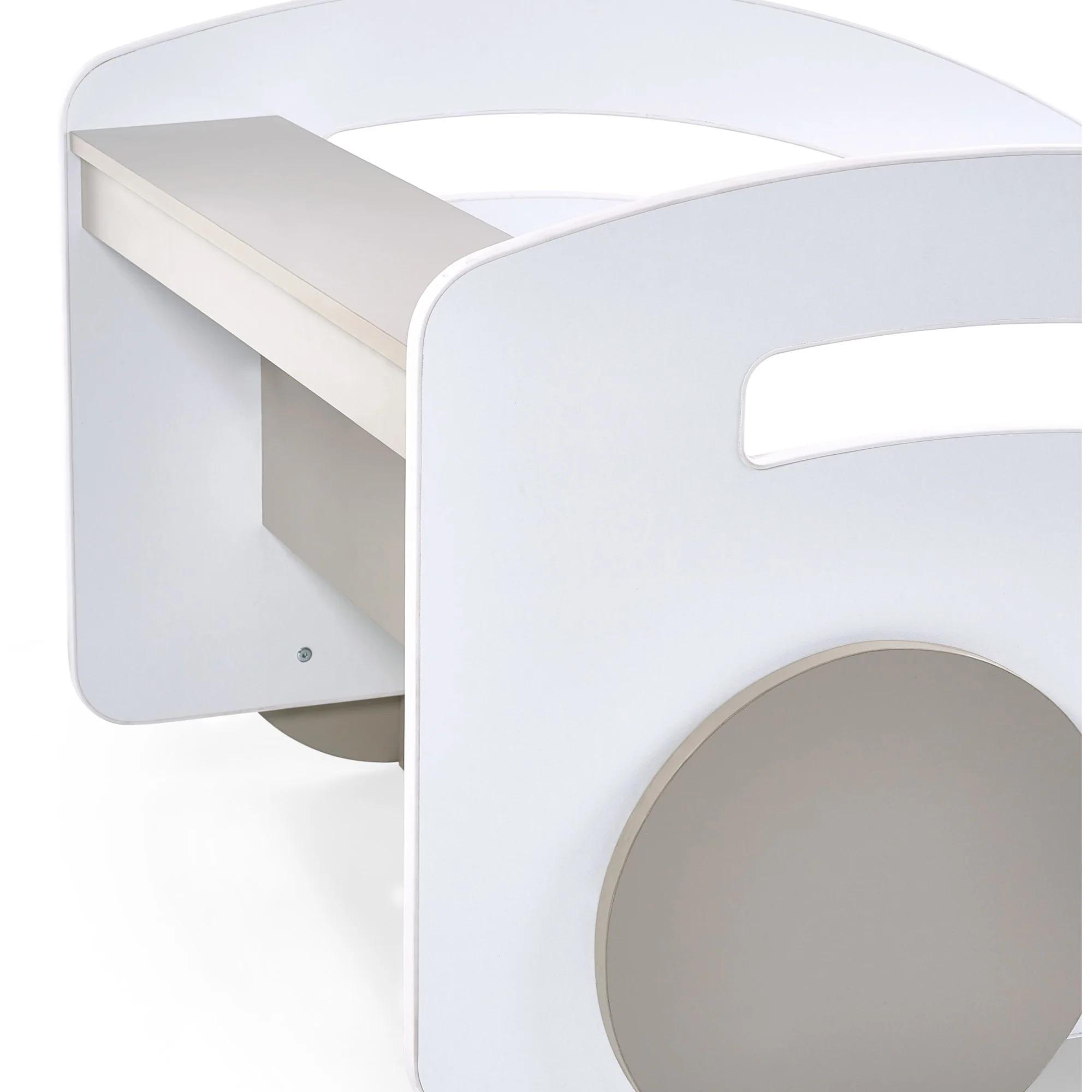 Atlantis Toddler Car Bed - White