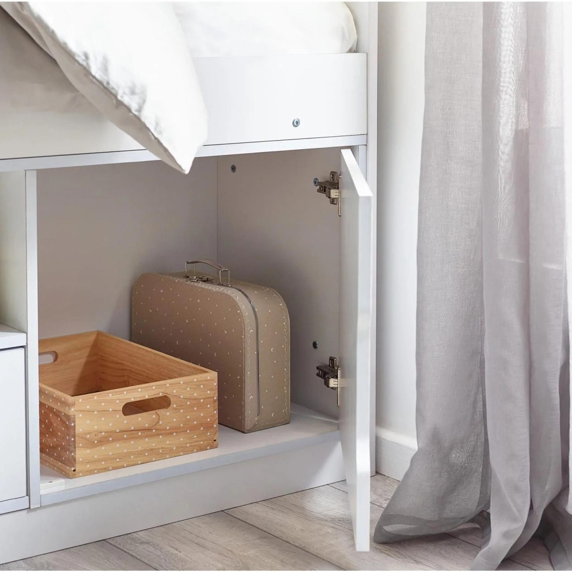 Atom Low Sleeper Bed - White