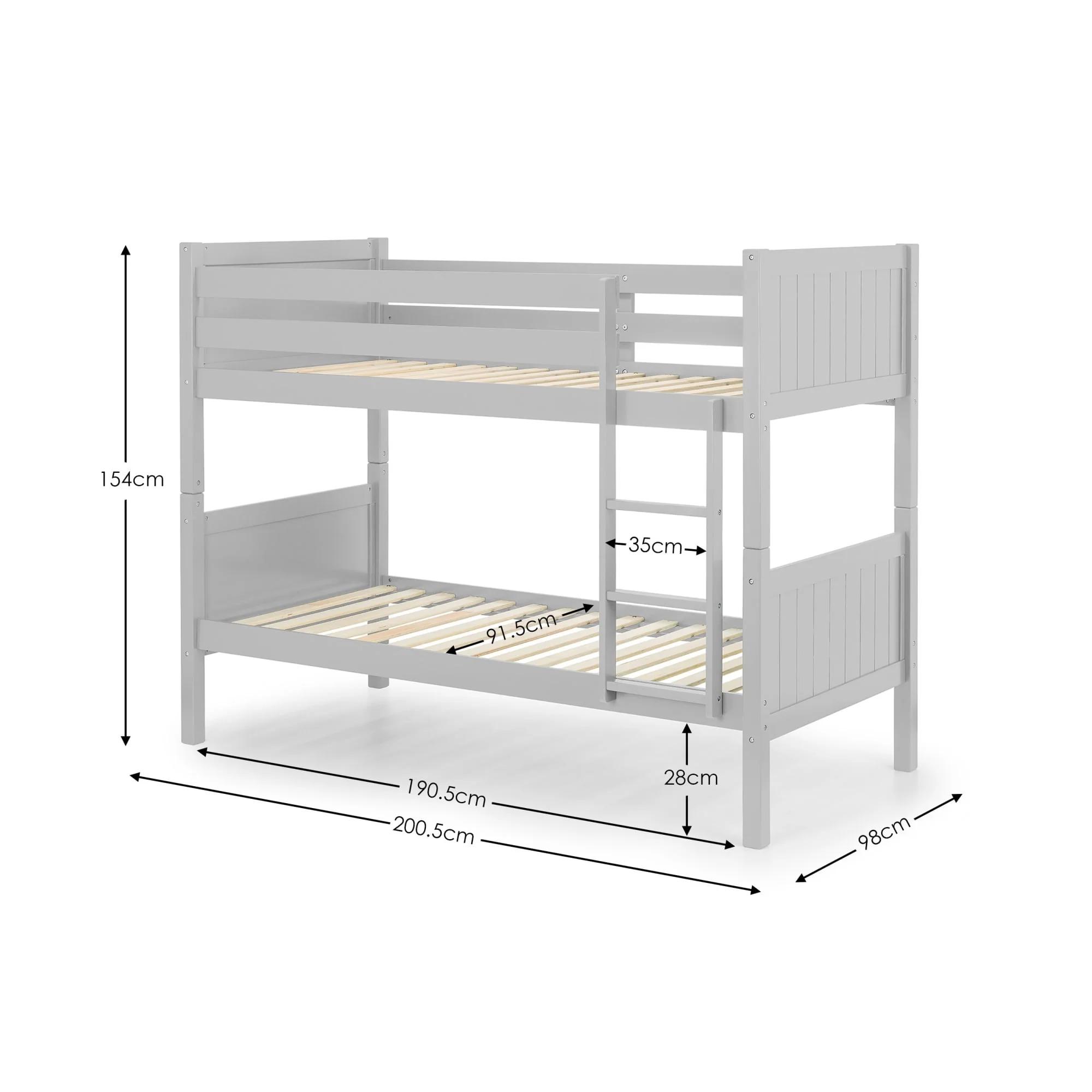 Bella Bunk Bed - Grey