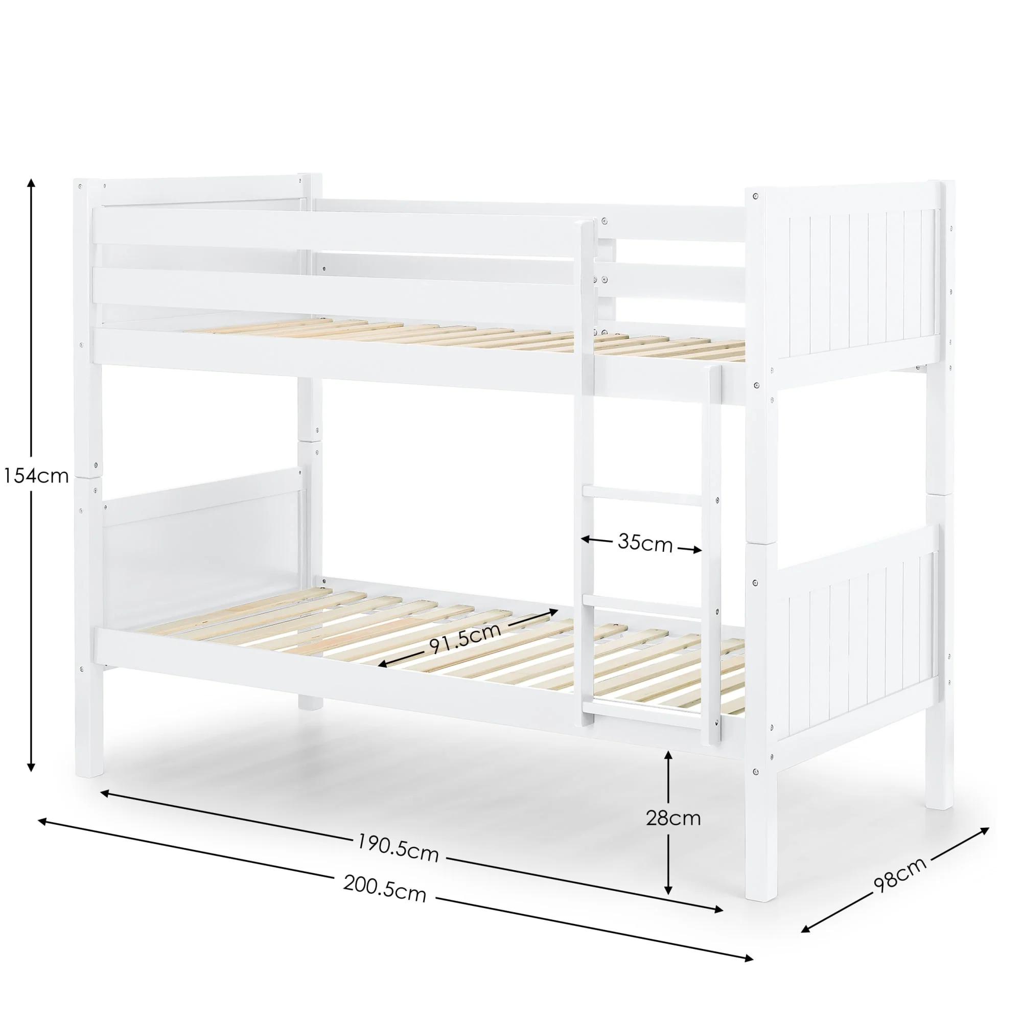 Bella Bunk Bed - White