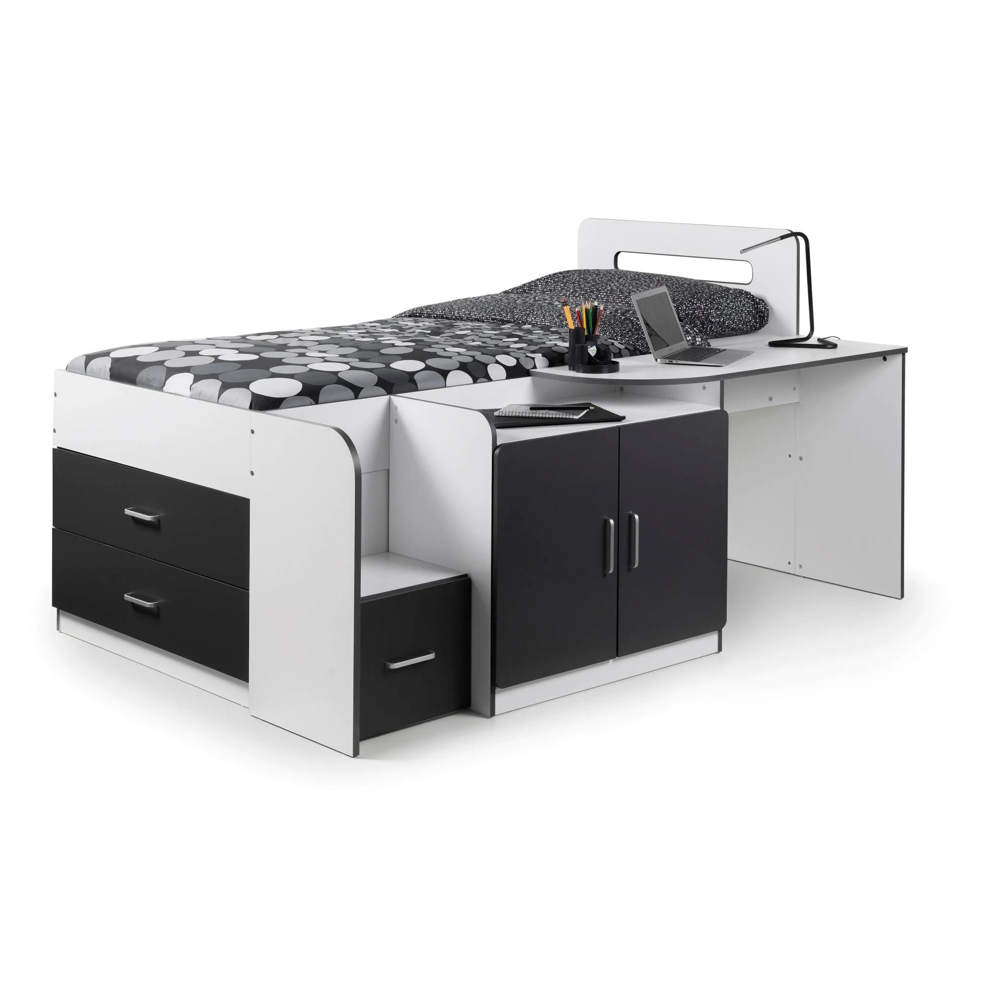 Cookie Cabin Bed - White and Black