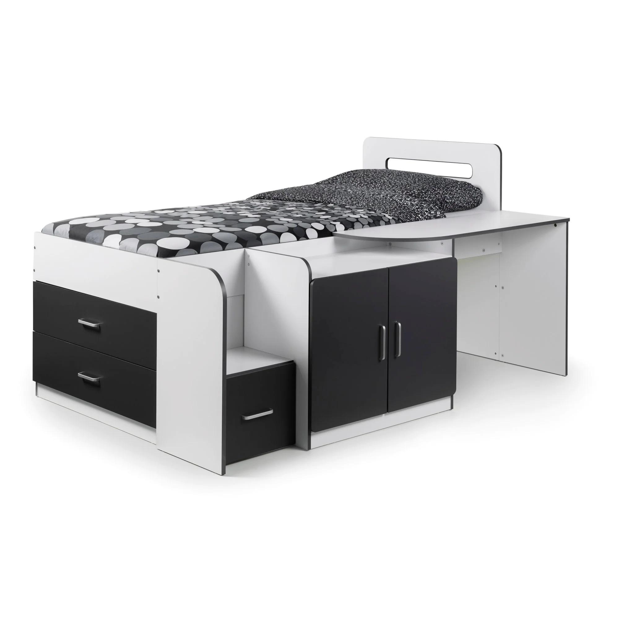 Cookie Cabin Bed - White and Black