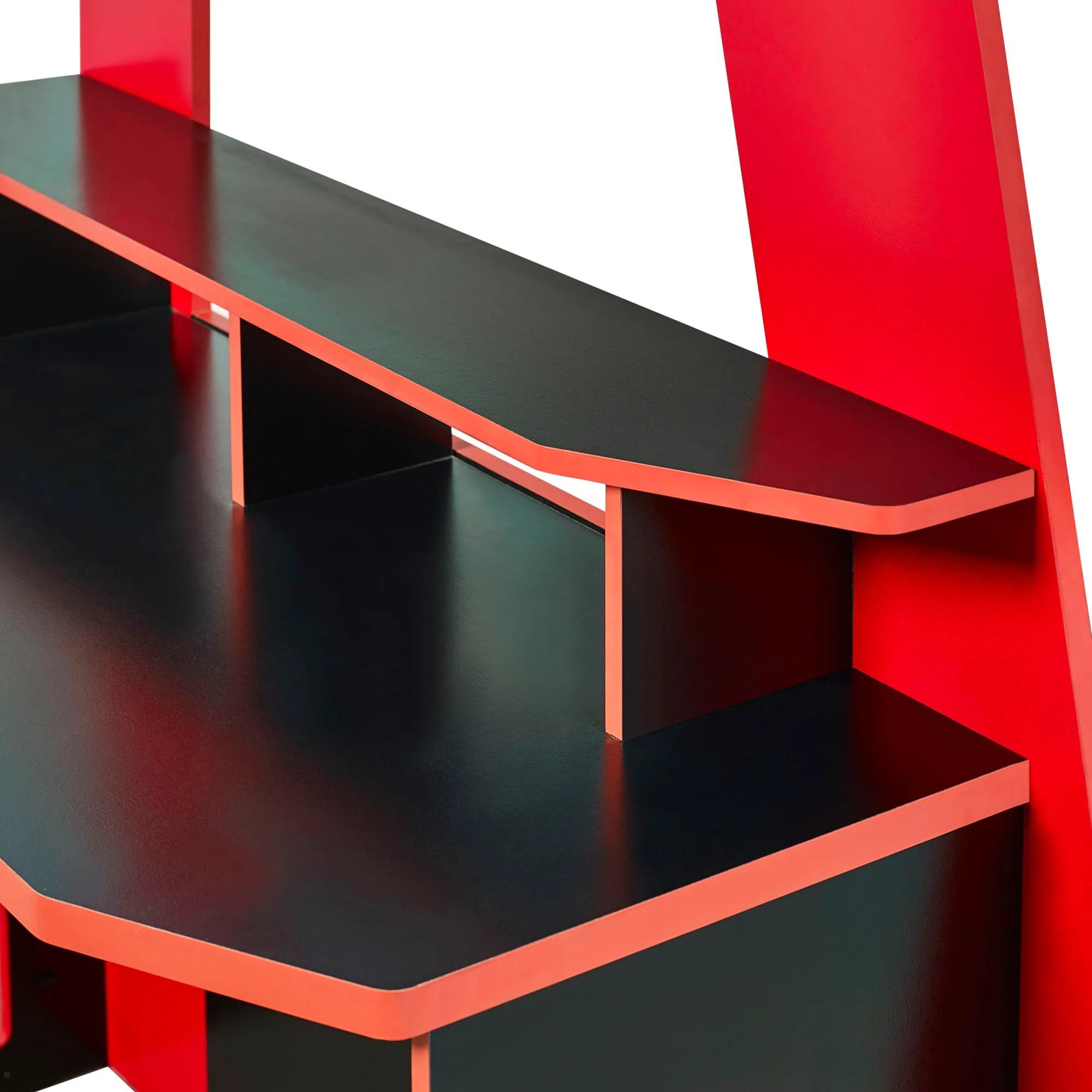 Eagle Gaming Highsleeper Bunk Bed - Black and Red