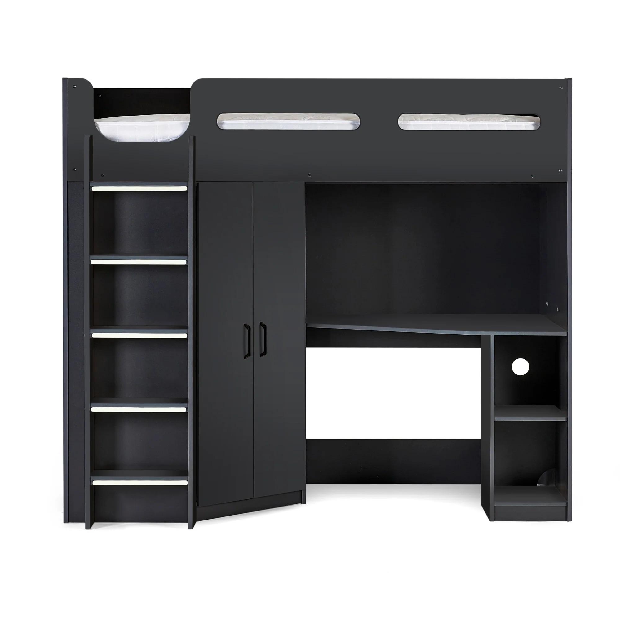 Hercules Highsleeper Bed - Black