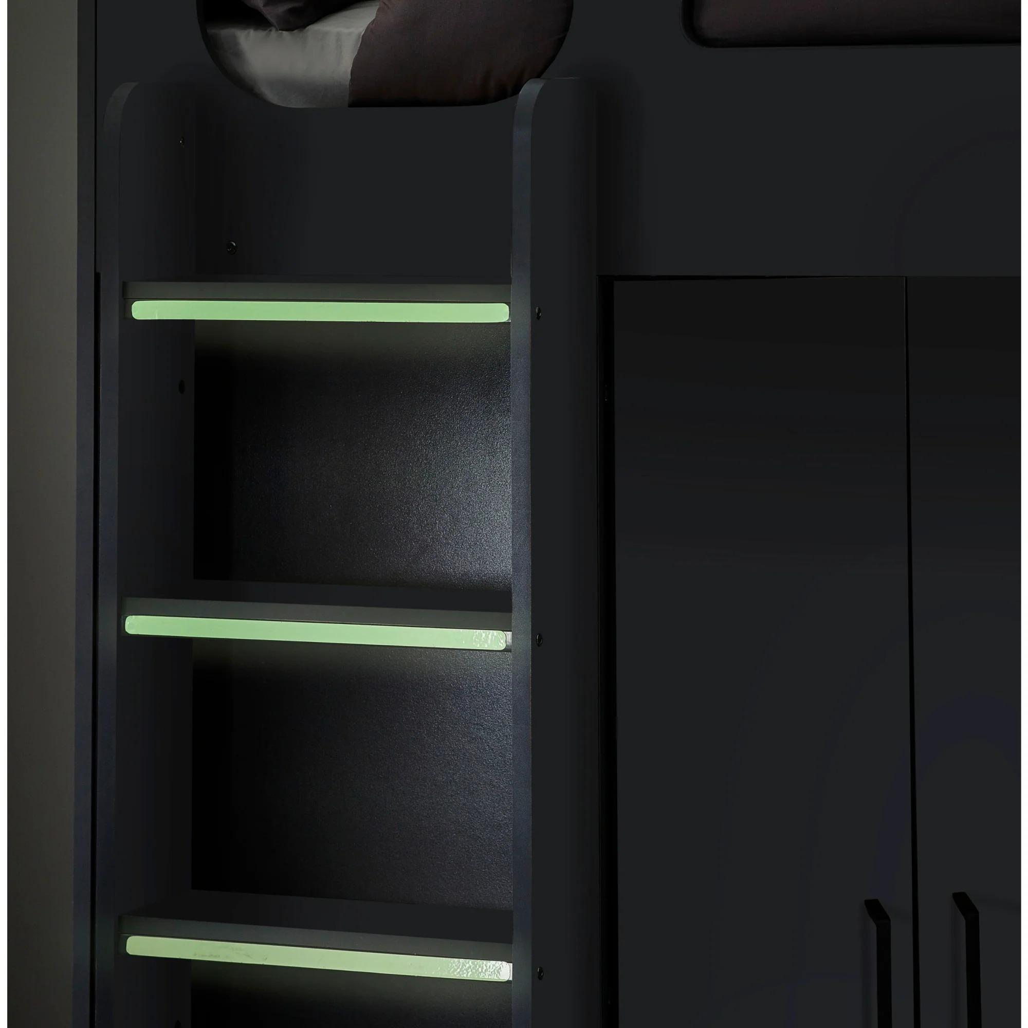 Hercules Highsleeper Bed - Black