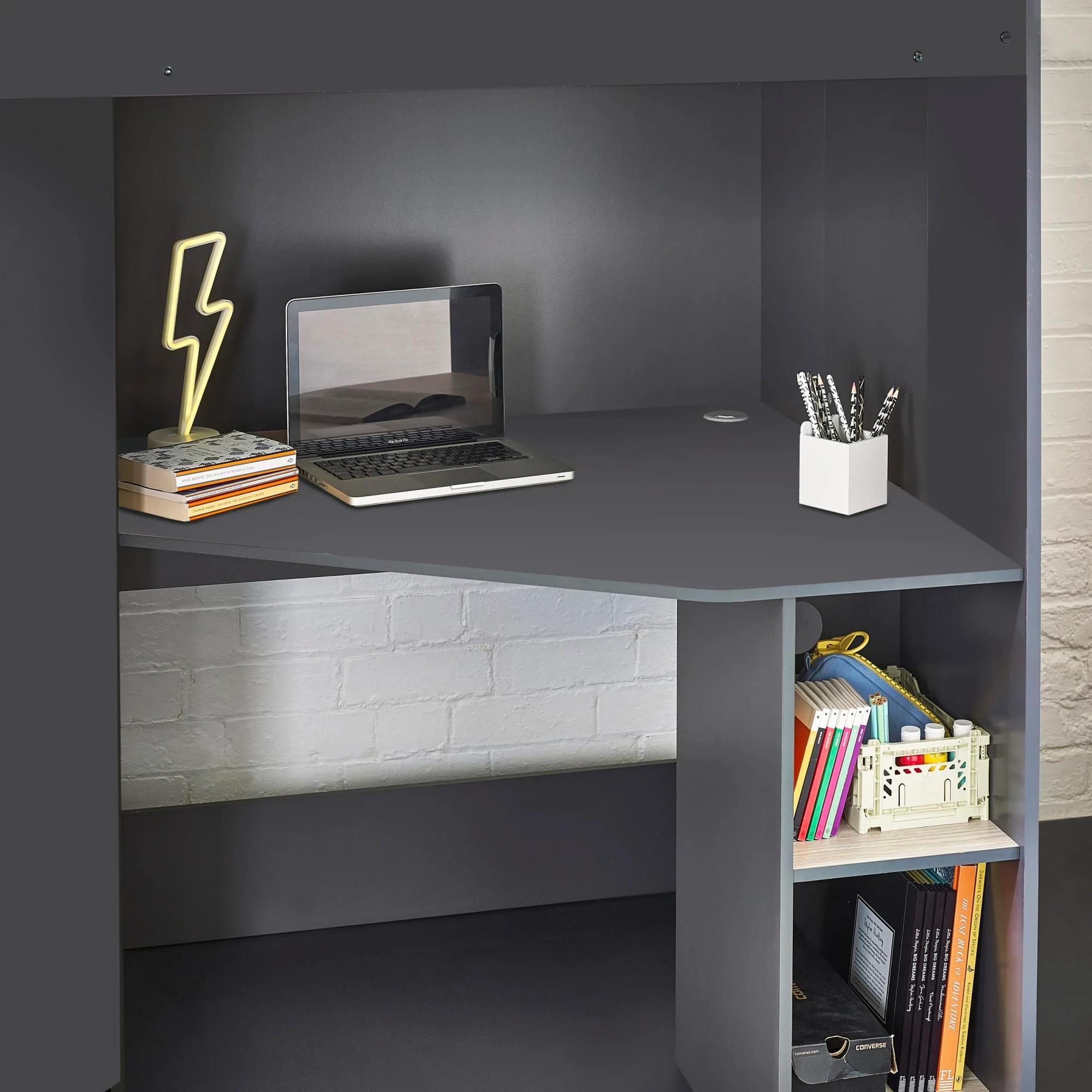 Hercules Highsleeper Bed - Black