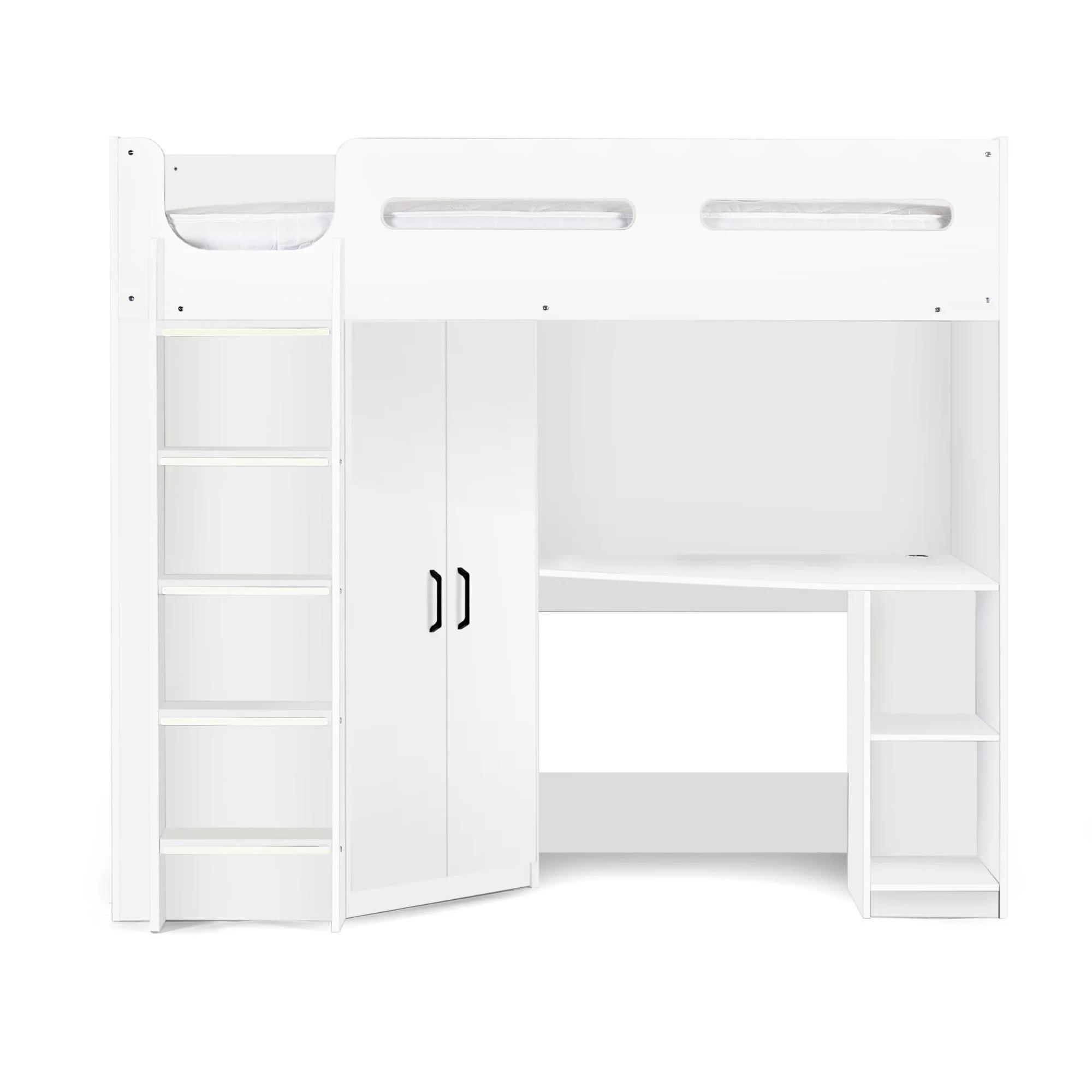 Hercules Highsleeper Bed - White
