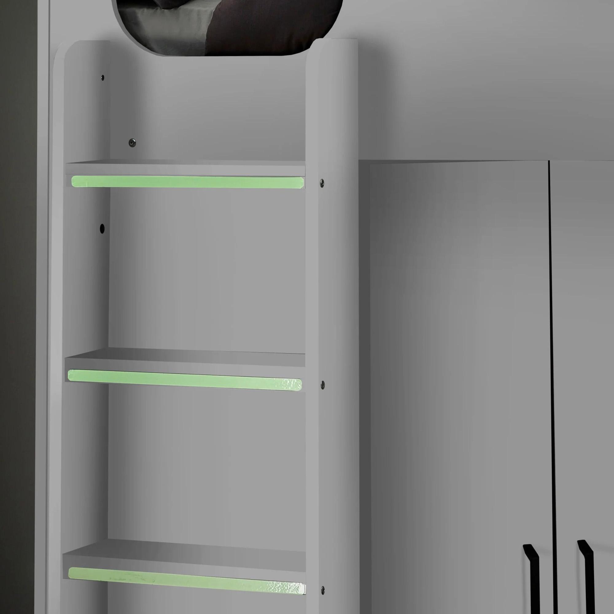 Hercules Highsleeper Bed - White