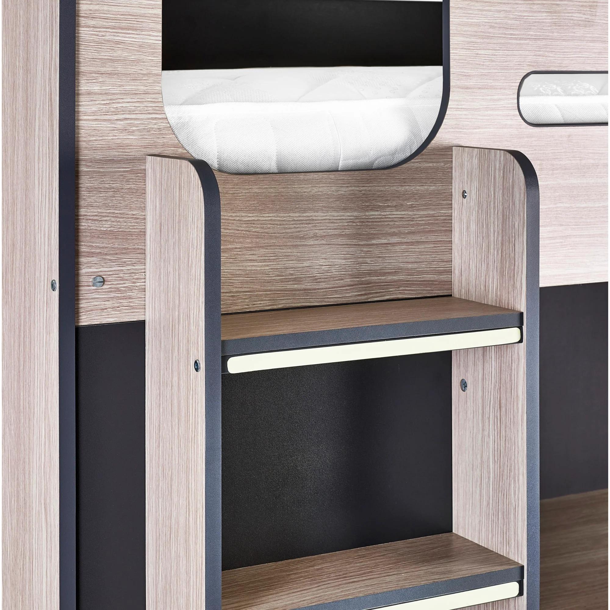 Hercules Highsleeper Bed - Wood Effect