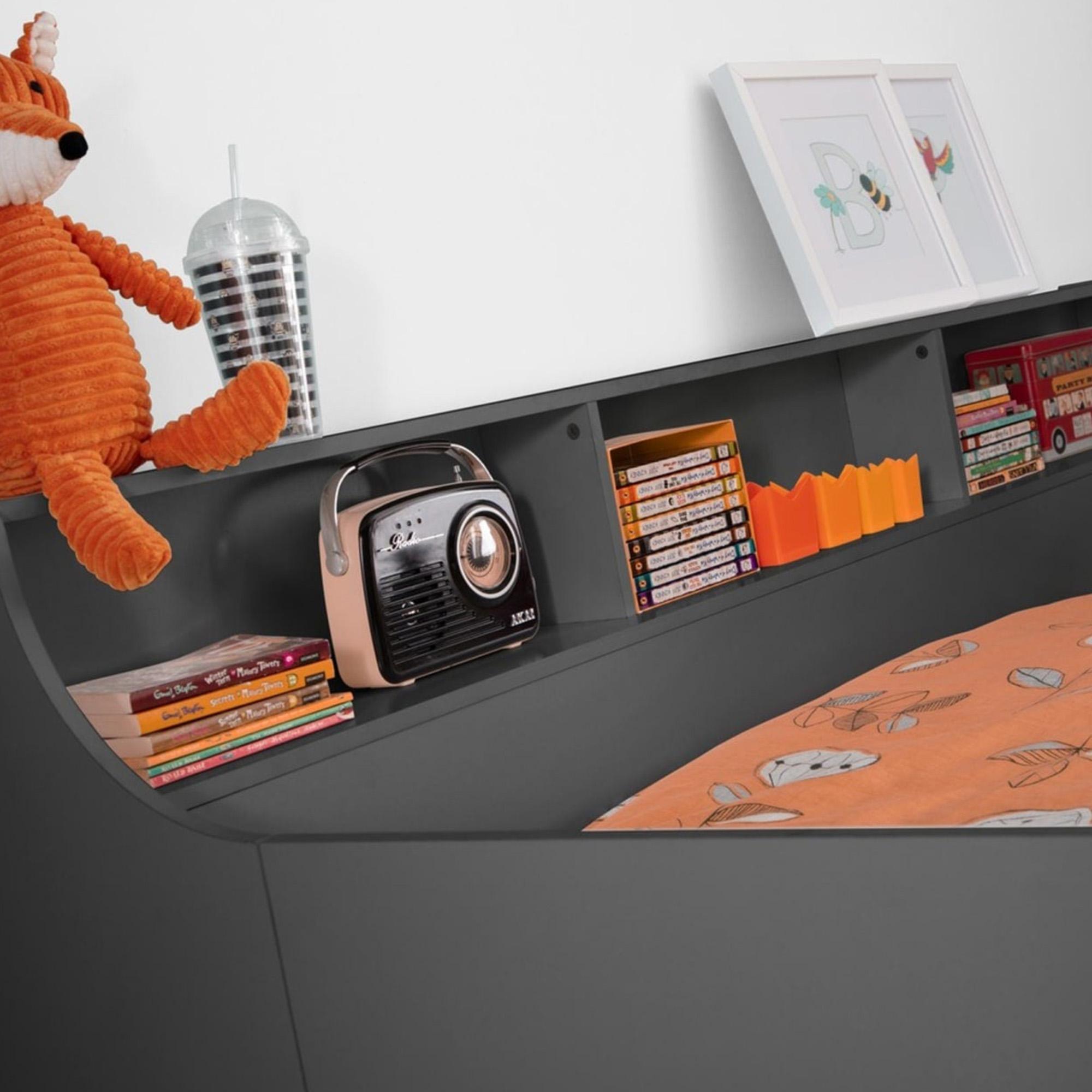 Jupiter Midsleeper Bed - Dark Grey