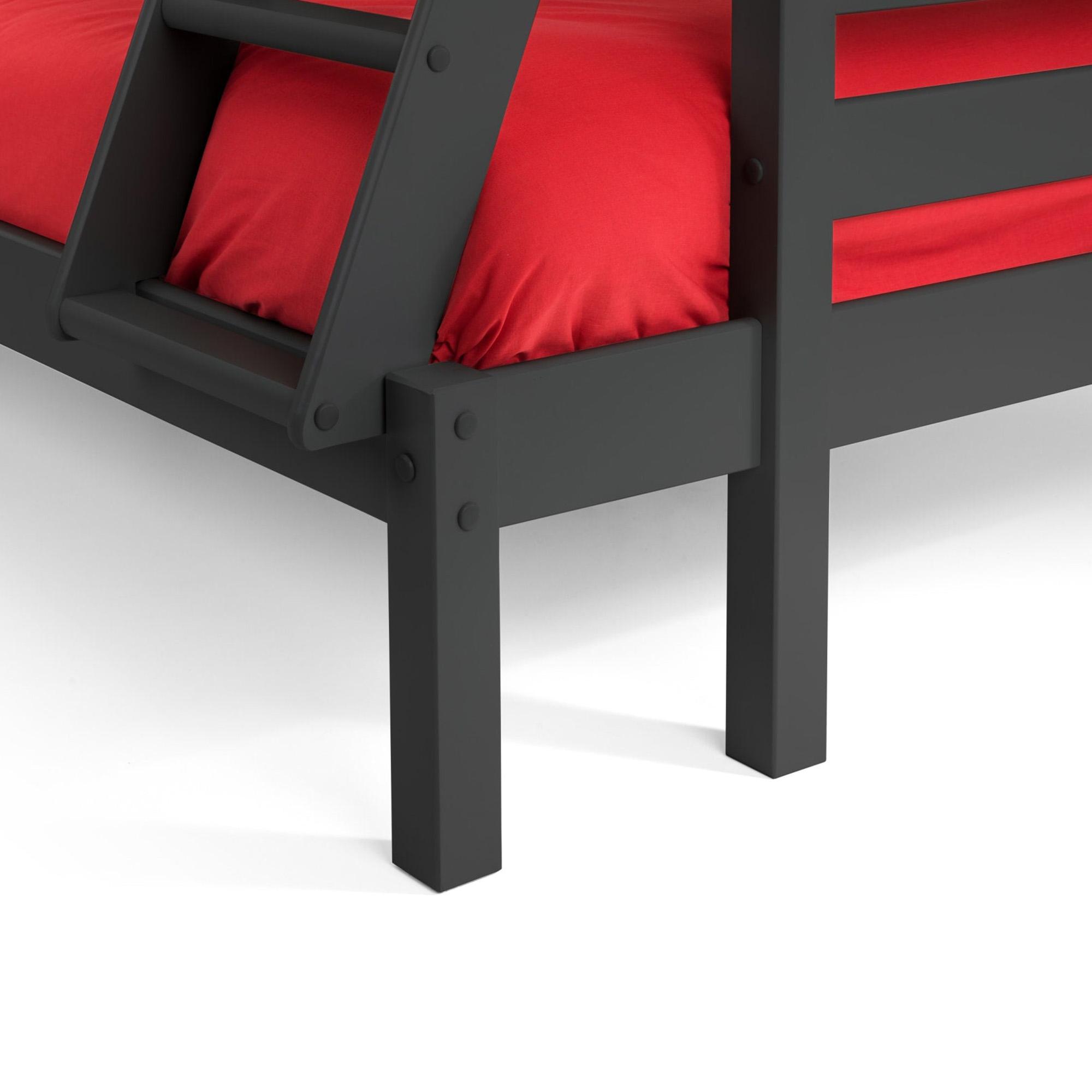 Merlin Triple Sleeper Bunk Bed - Dark Grey