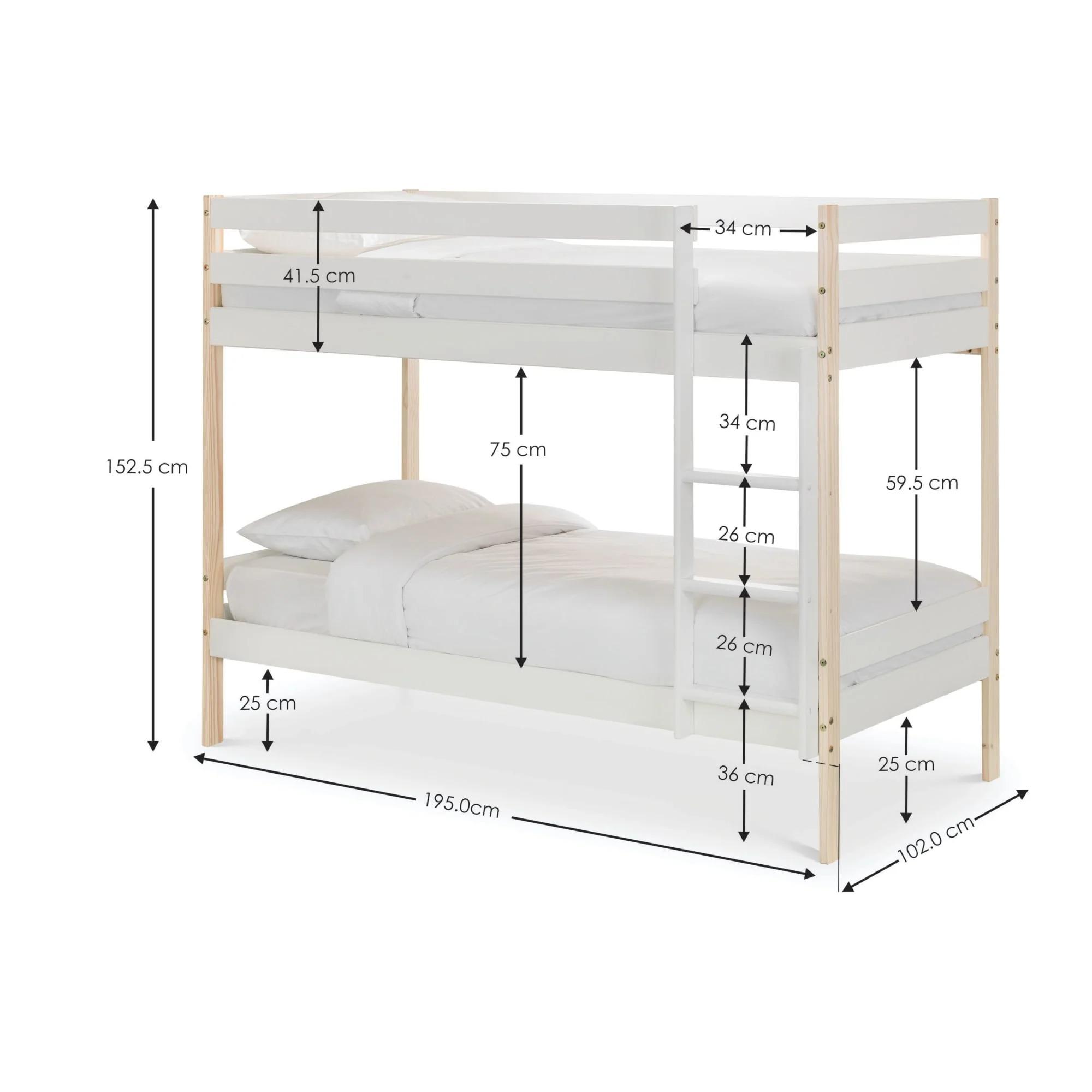 Nova Bunk Bed - White