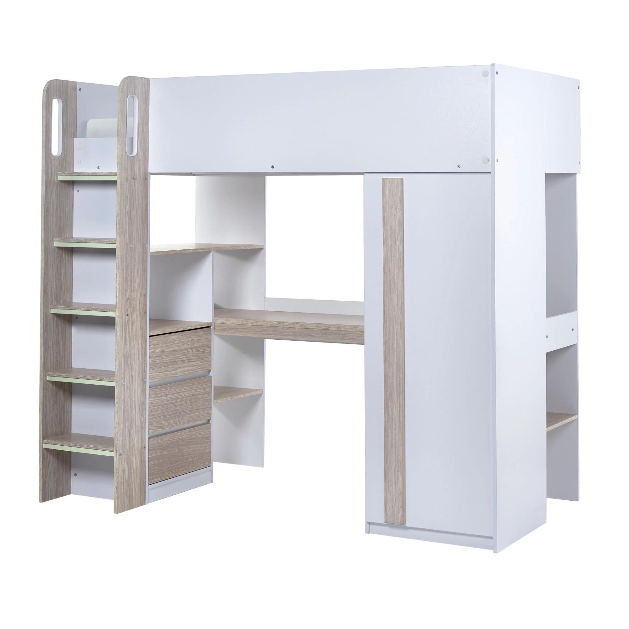 Ocean Highsleeper Bed - White