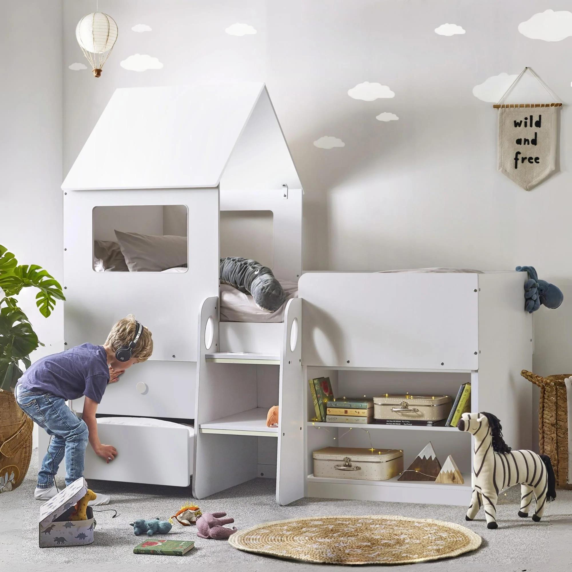 Orpheus Midsleeper Bed - White