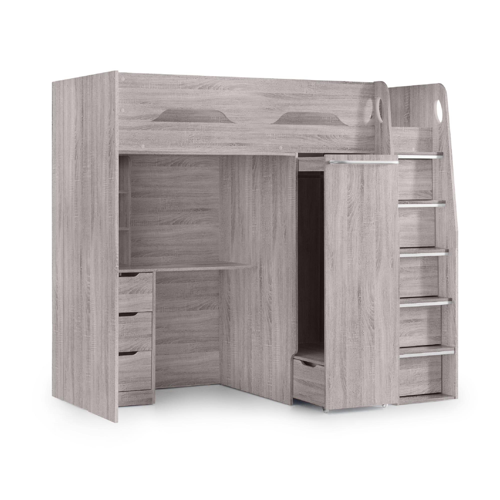 Pegasus Highsleeper Bed - Grey Oak