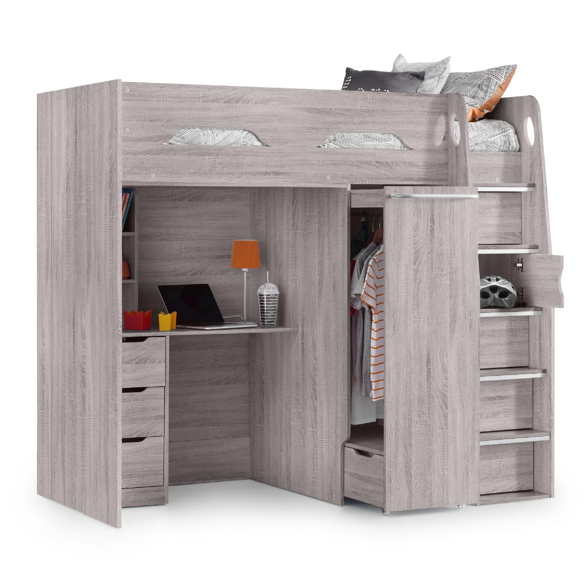 Pegasus Highsleeper Bed - Grey Oak