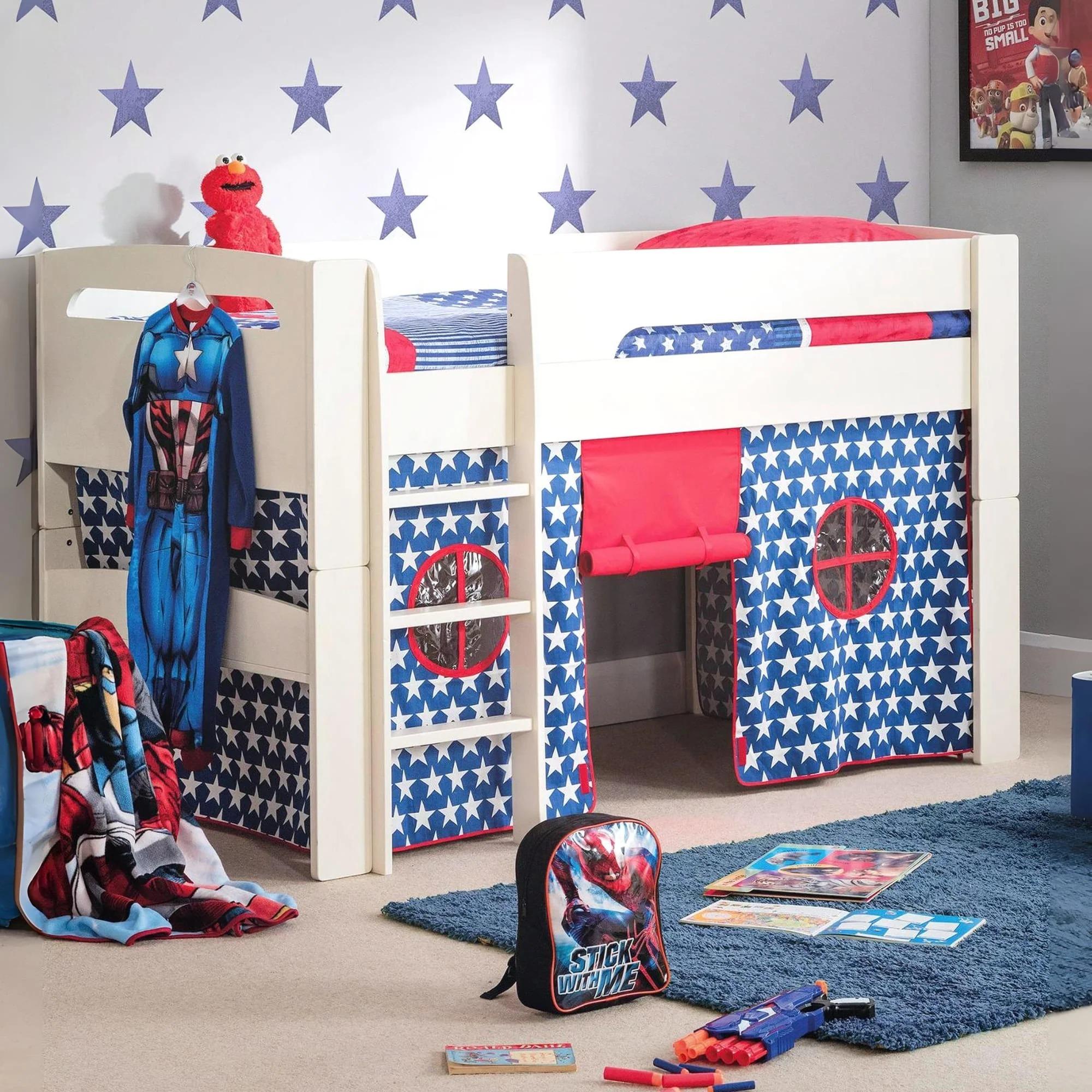 Pluto Midsleeper Bed - White