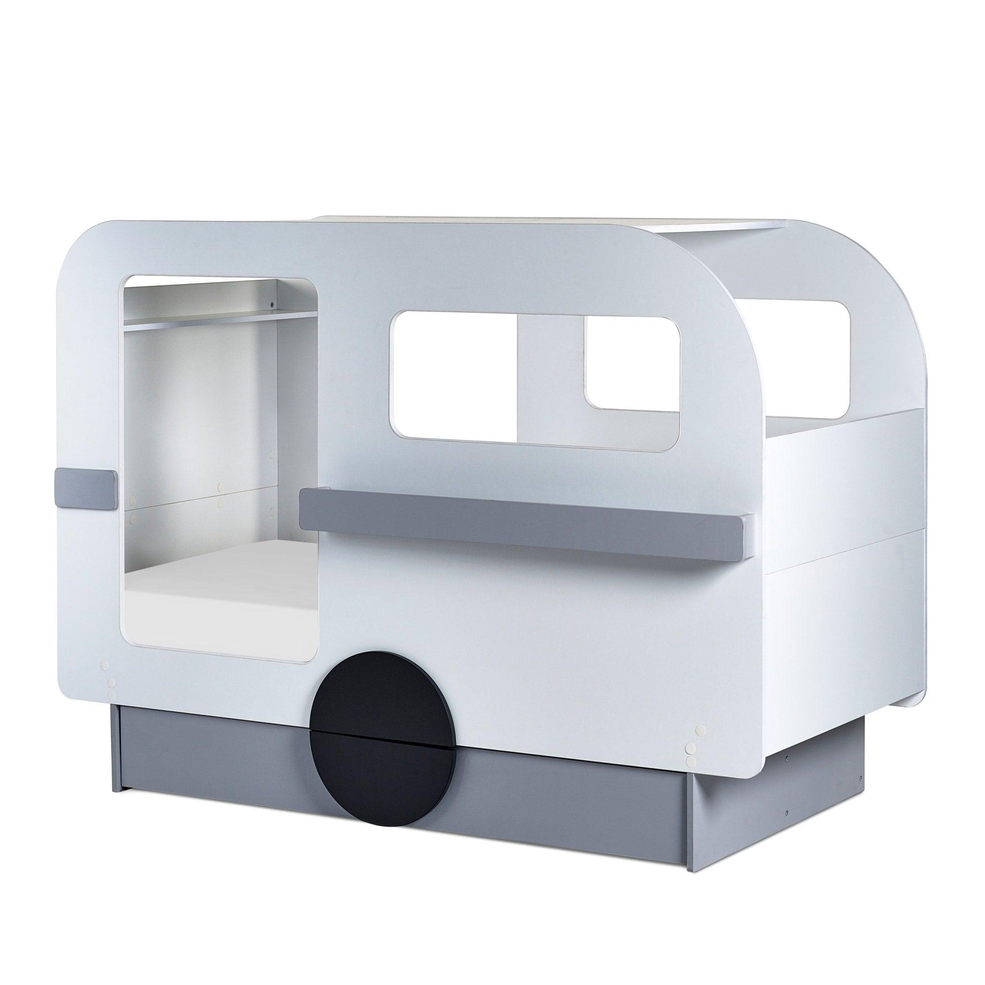 Tourer Caravan Novelty Bed - Grey and White