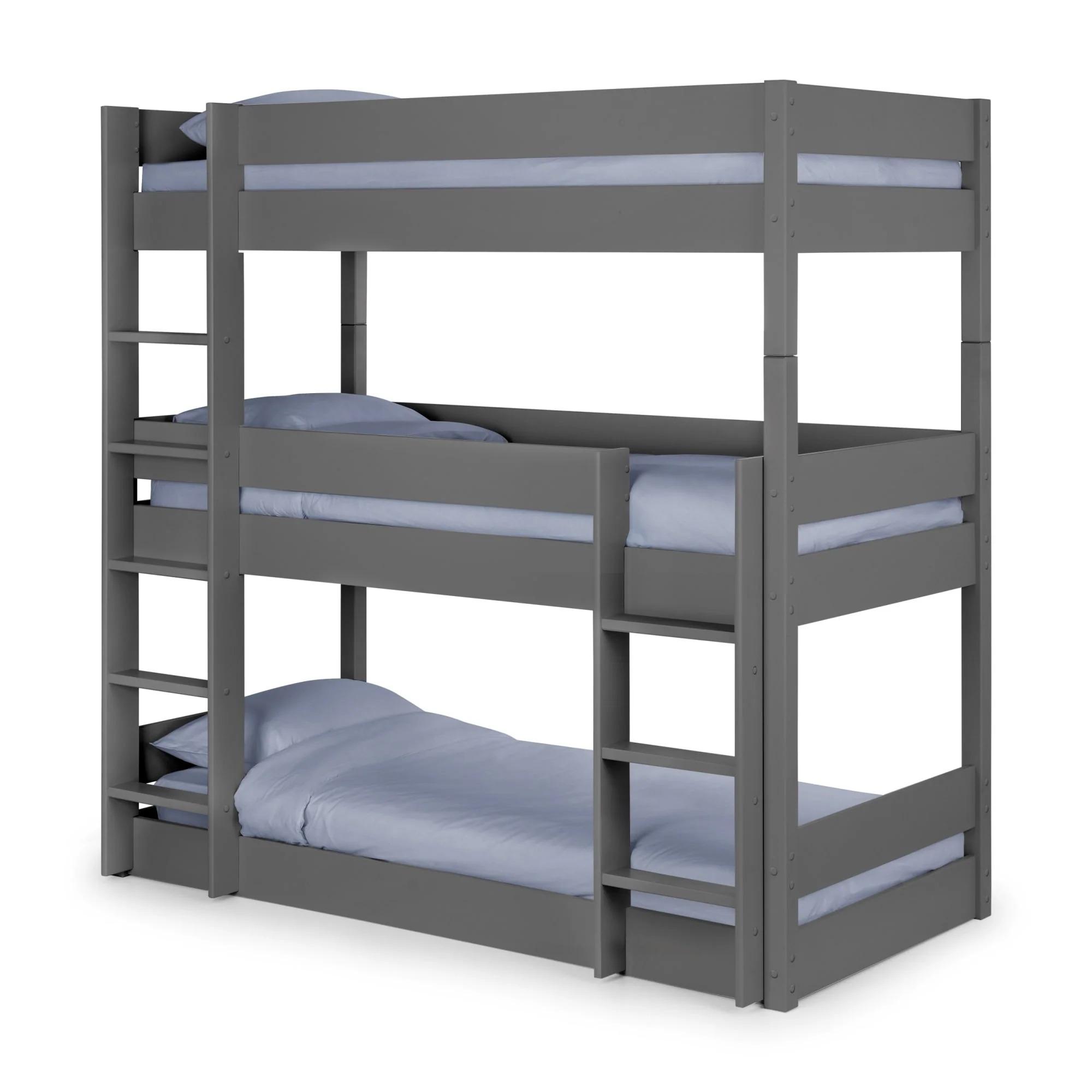 Trio Bunk Bed - 3 Level - Dark Grey