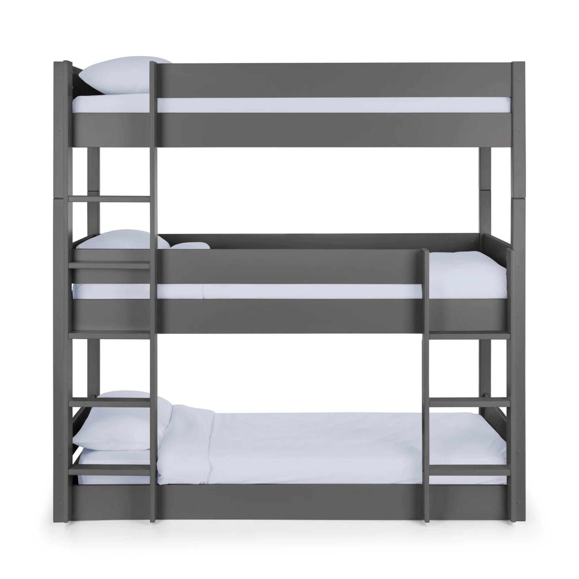 Trio Bunk Bed - 3 Level - Dark Grey