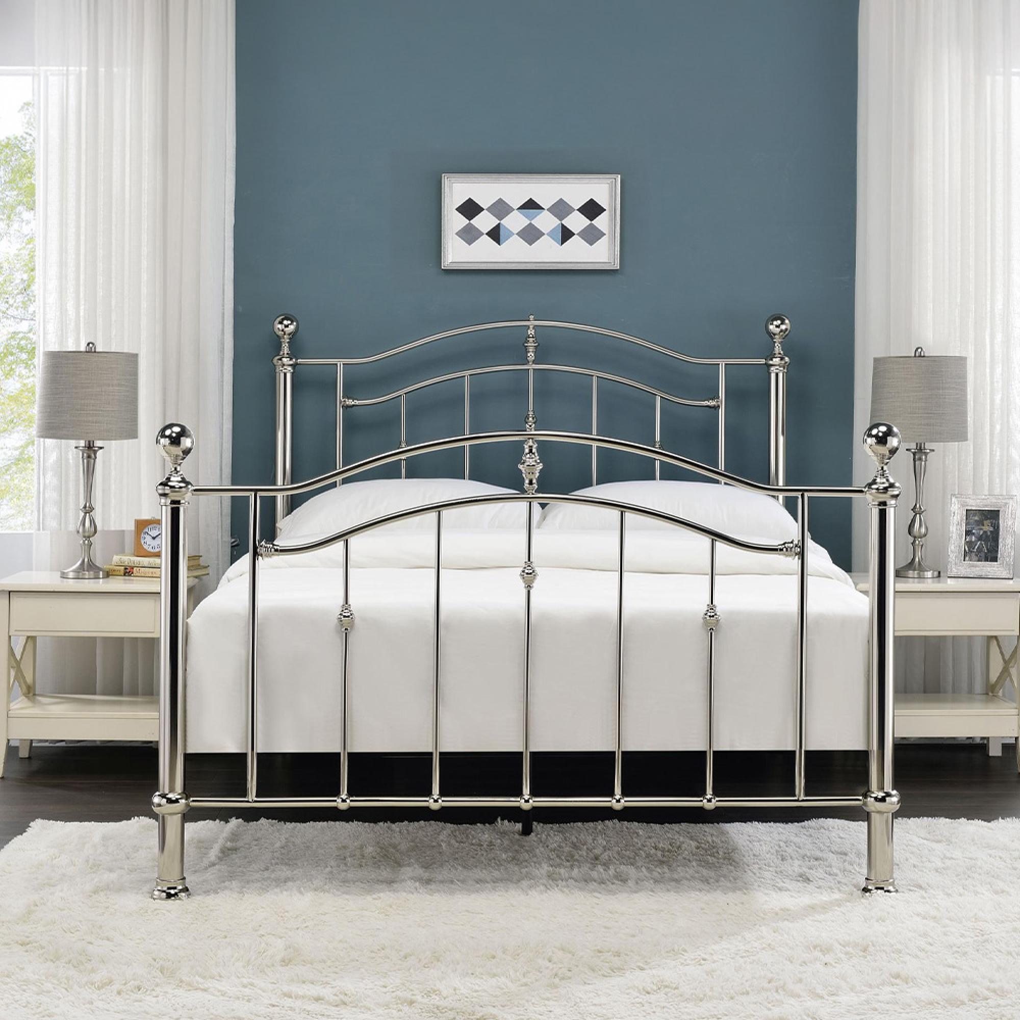 Camas Chrome Metal Bed - Sizes Available