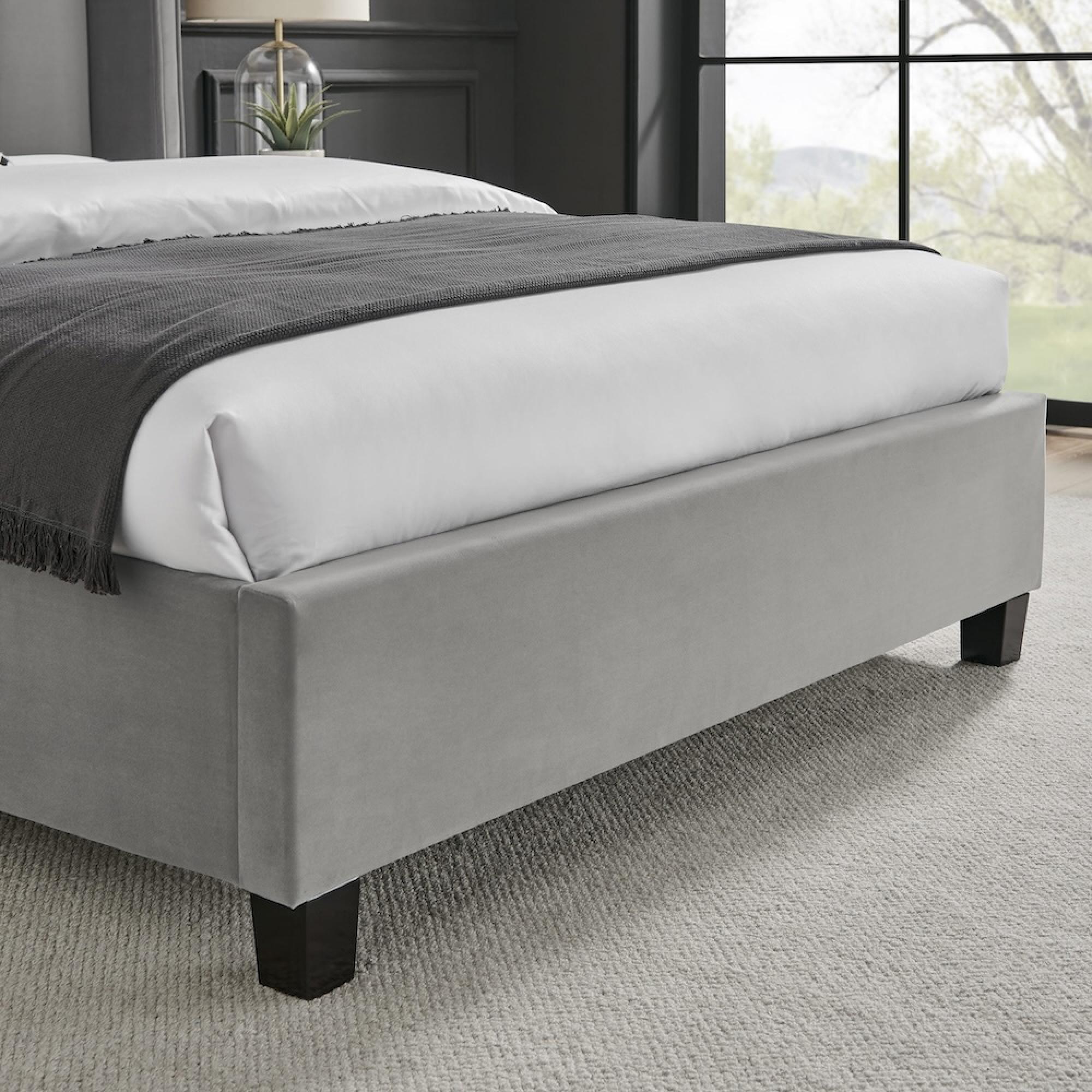 Posey Grey Fabric Bed - Sizes Available
