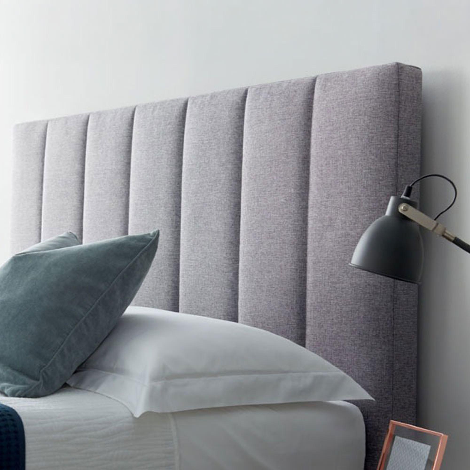 Medburn Ottoman Storage Bed - Marbella Light Grey Fabric - Sizes Available