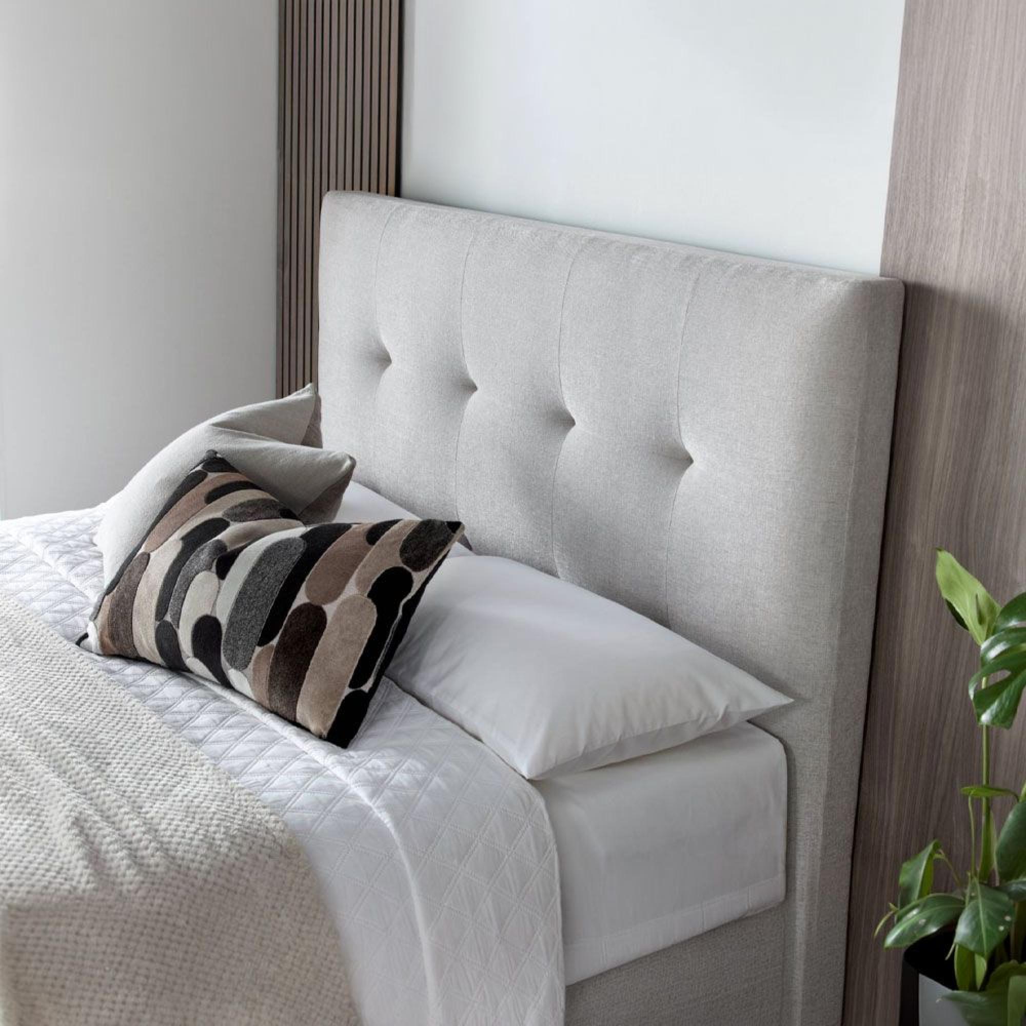 Walkworth Ottoman Storage Bed - Maskat Clay Fabric - Sizes Available