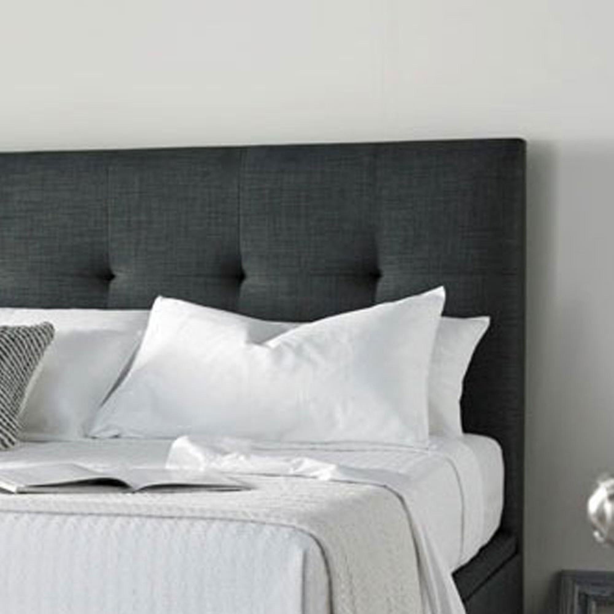 Walkworth Ottoman Storage Bed - Slate Fabric - Sizes Available