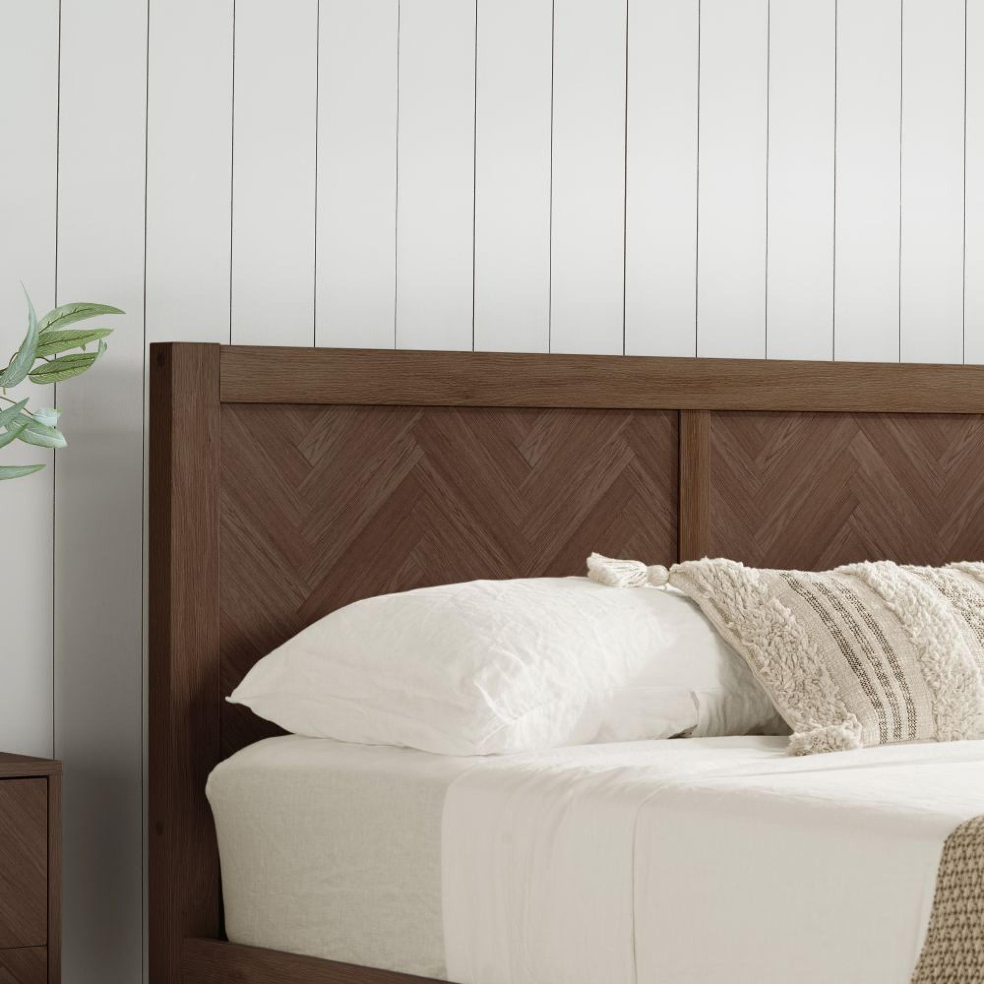 Herringford Ottoman Storage Bed - Walnut - Sizes Available