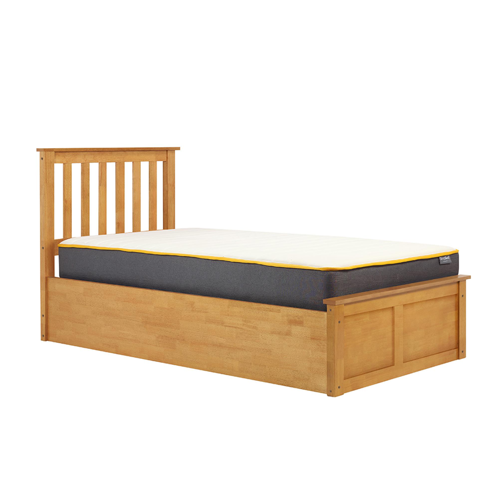 Phoenix Ottoman Storage Bed - 3ft Single - Oak
