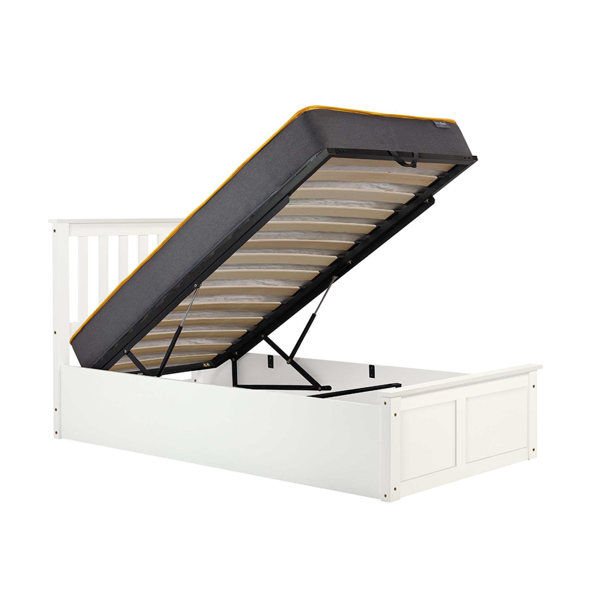 Phoenix Ottoman Storage Bed - 3ft Single - White