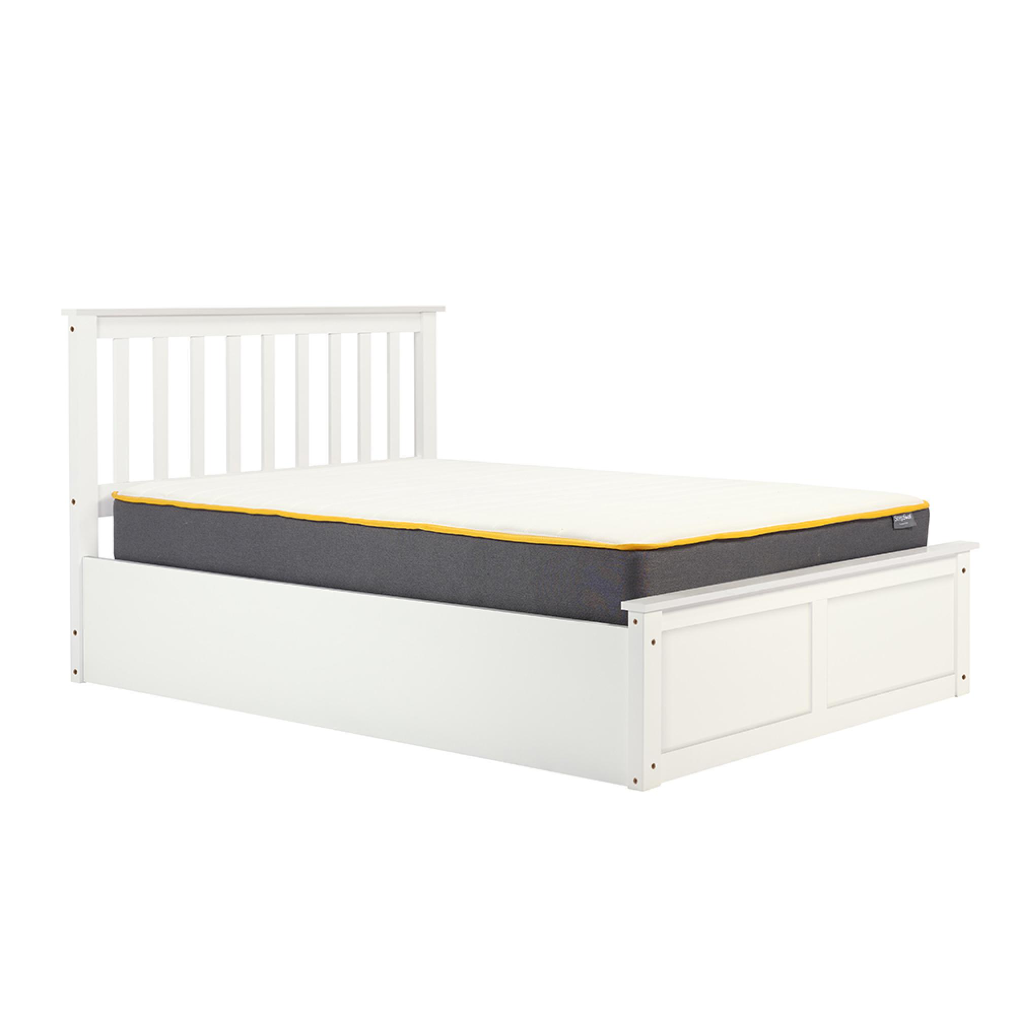 Phoenix Ottoman Storage Bed - 4ft 6in Double - White