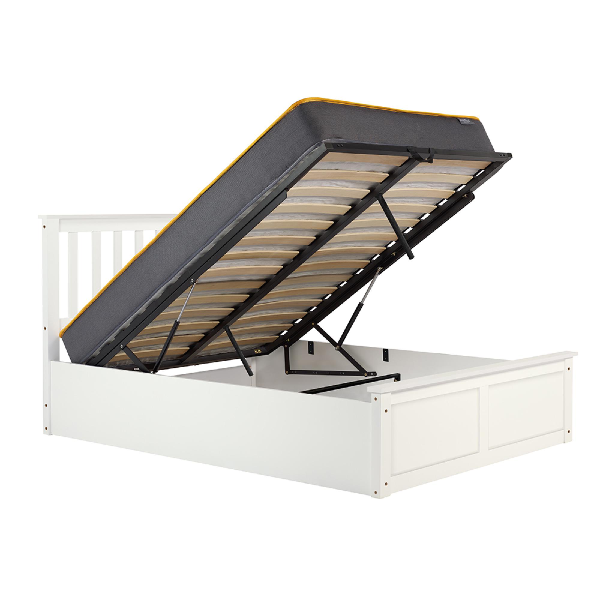 Phoenix Ottoman Storage Bed - 4ft 6in Double - White