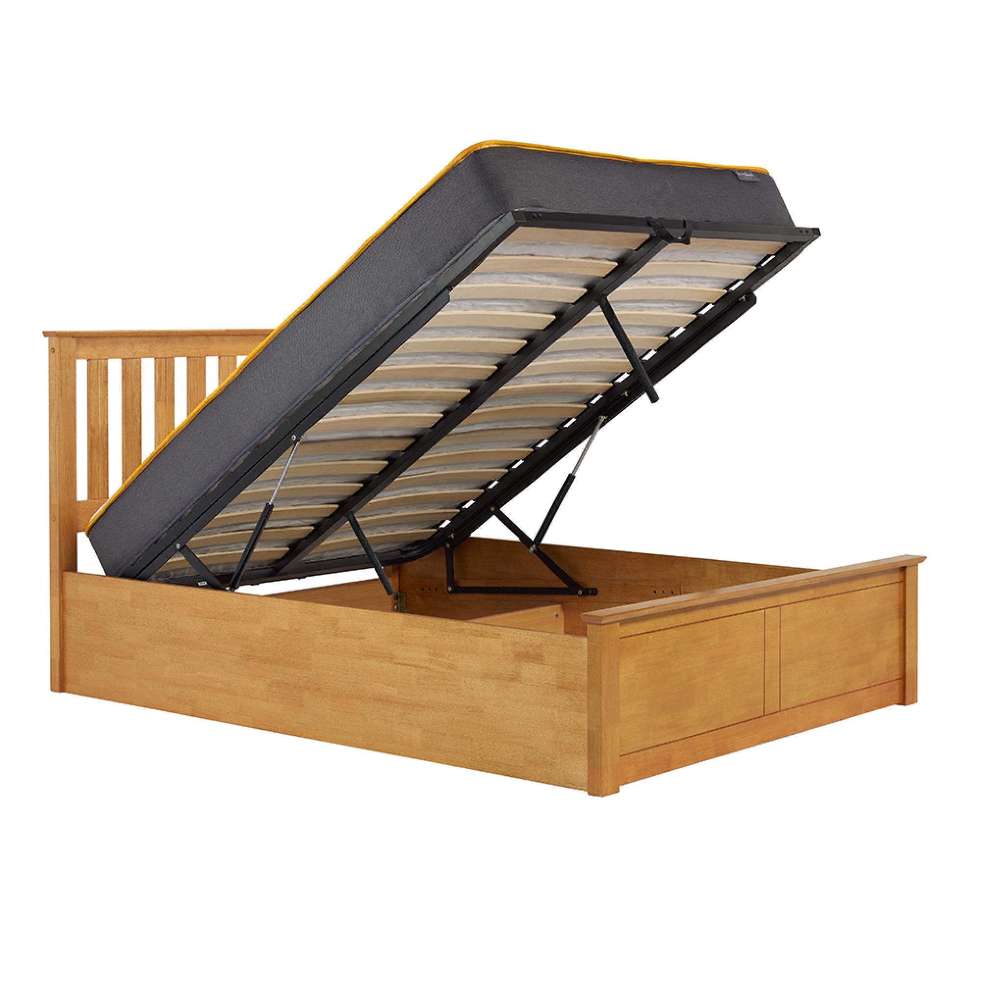 Phoenix Ottoman Storage Bed - 4ft Small Double - White