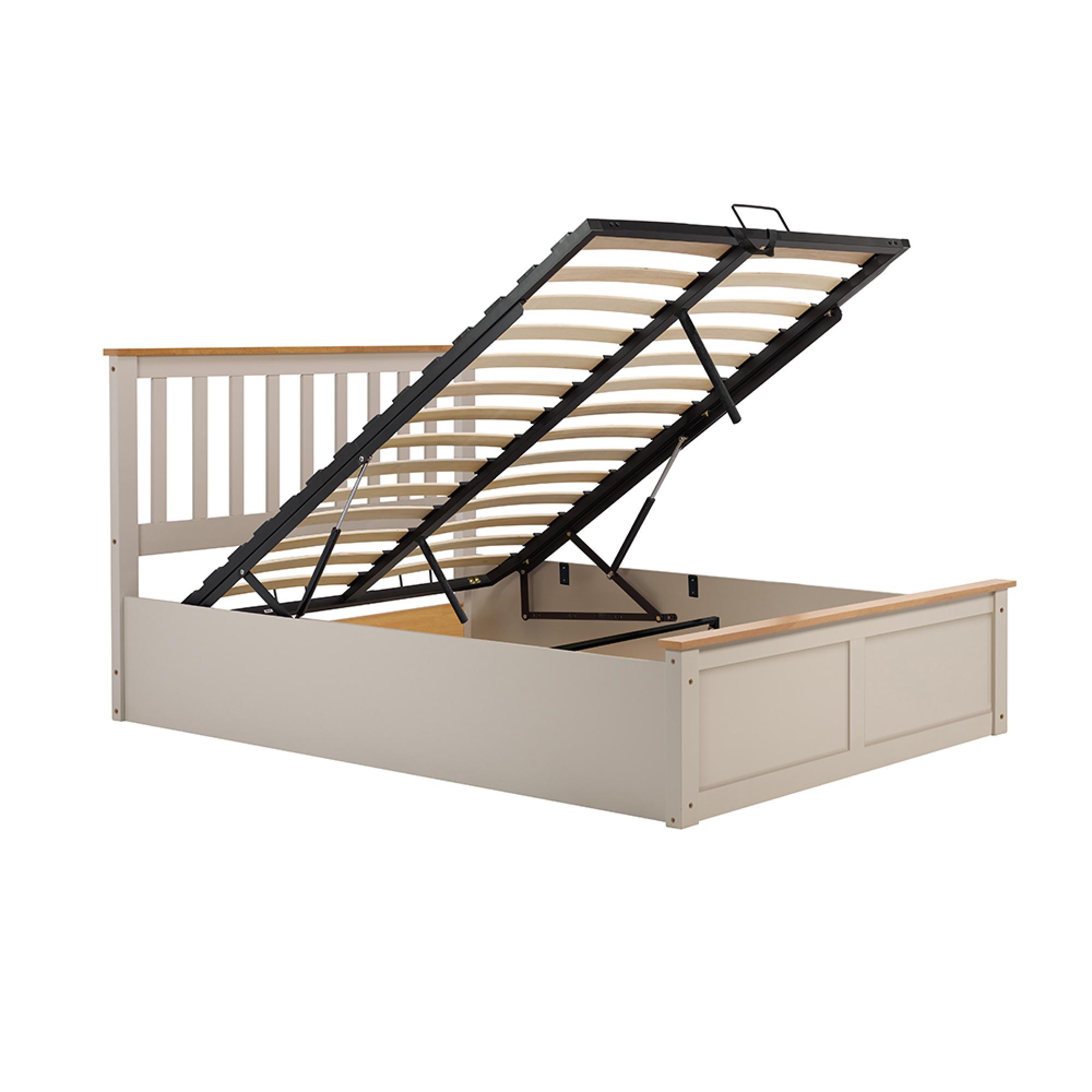 Phoenix Ottoman Storage Bed - 4ft Small Double - Oak