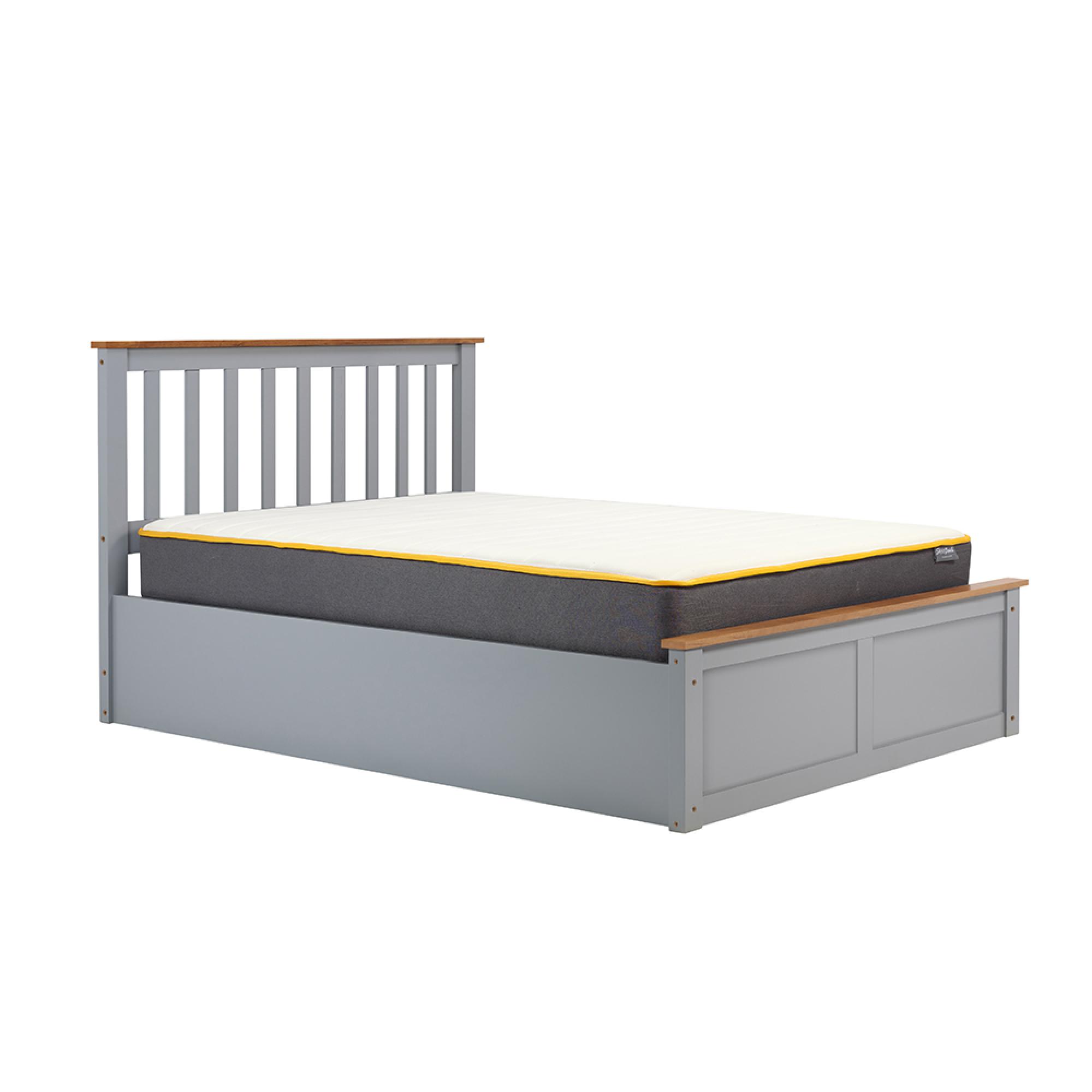 Phoenix Ottoman Storage Bed - 4ft Small Double - Pearl Grey