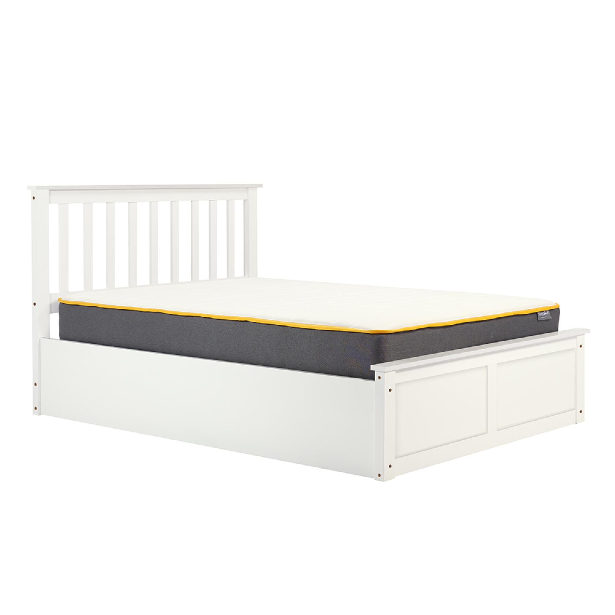 Phoenix Ottoman Storage Bed - 5ft King Size - White