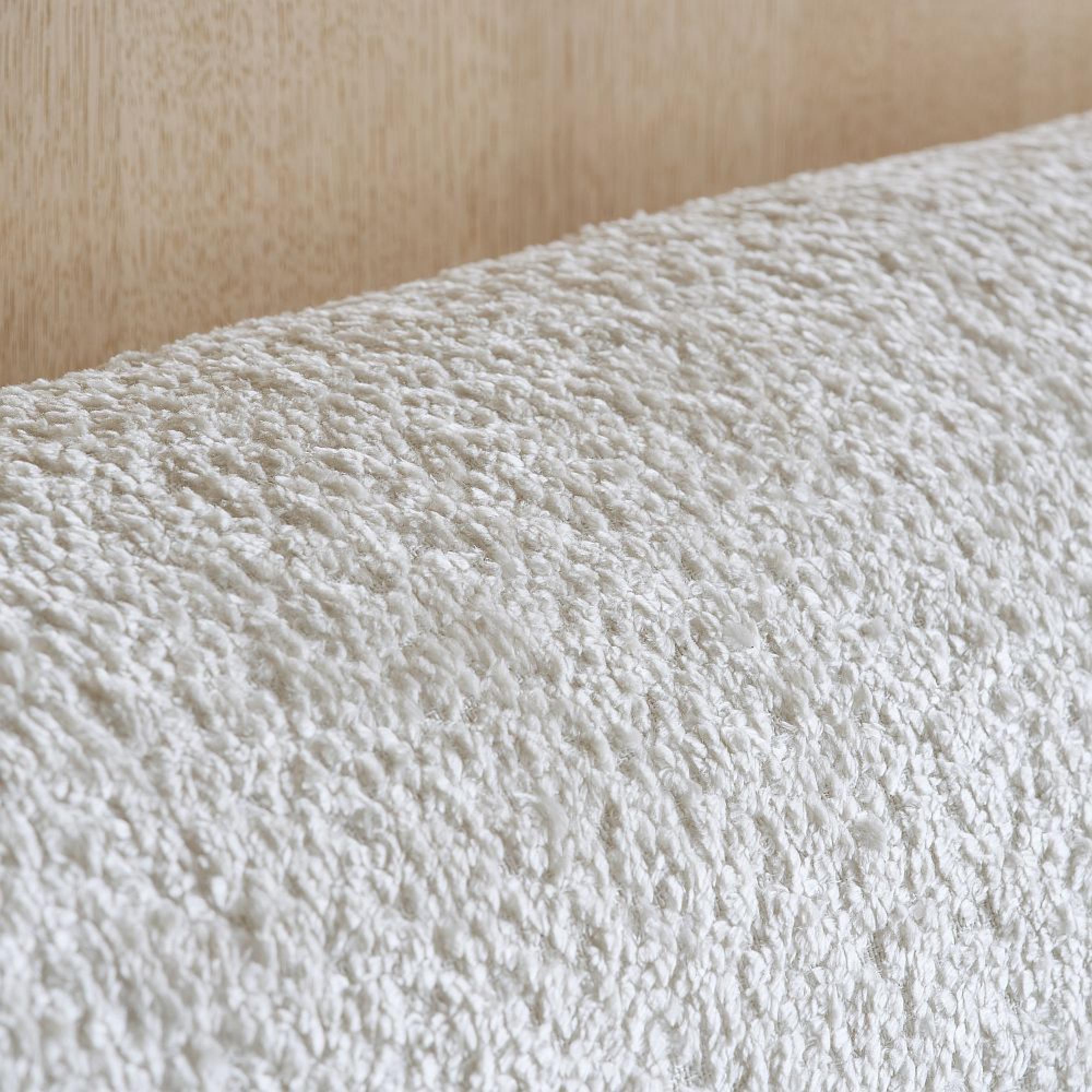 Amalfi Bed - White Fabric - Sizes Available