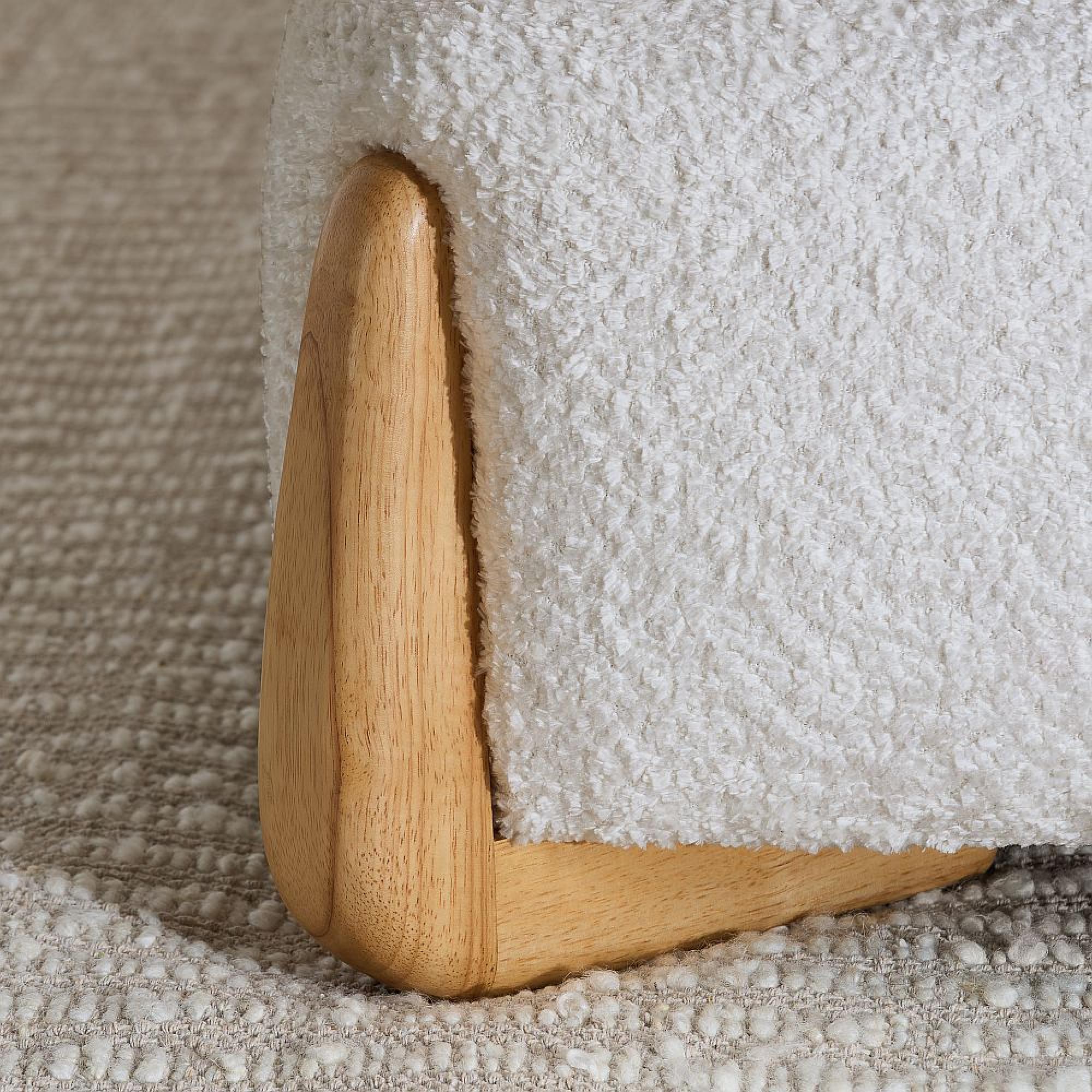 Amalfi Bed - White Fabric - Sizes Available