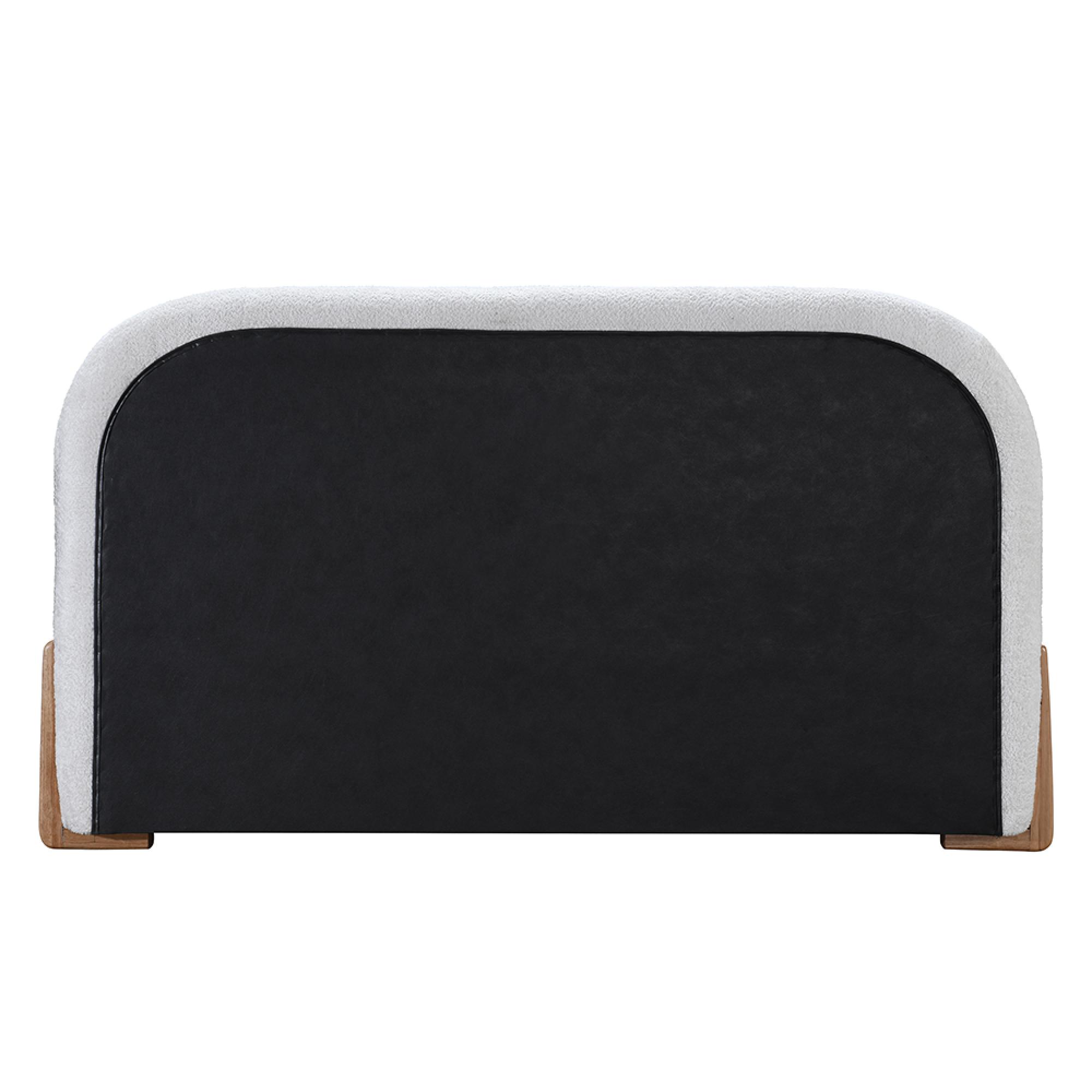 Amalfi Bed - White Fabric - Sizes Available